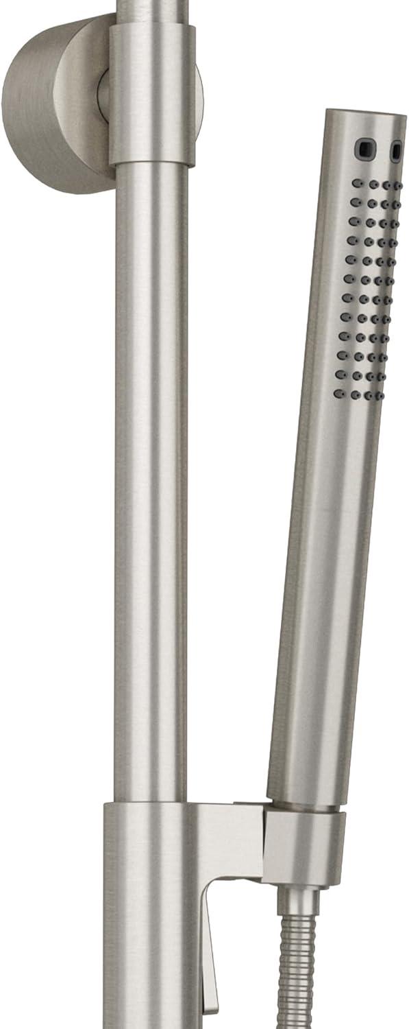 Brushed Nickel Dual Rain and Handheld Shower System