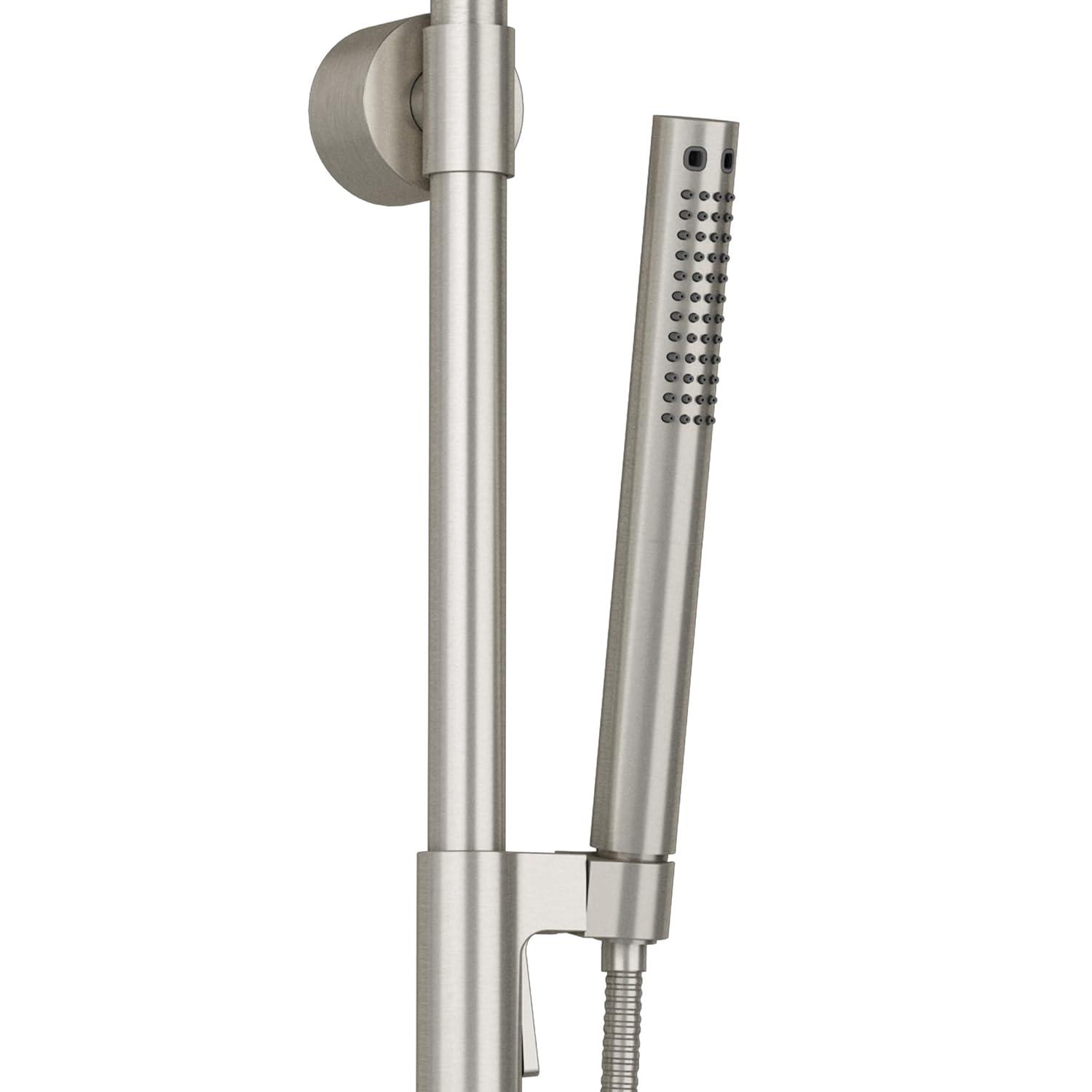 Brushed Nickel Dual Rain and Handheld Shower System