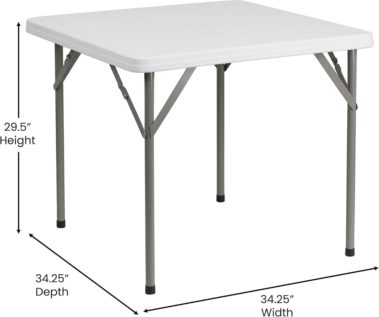 Flash Furniture Noah Square Plastic Folding Event Table