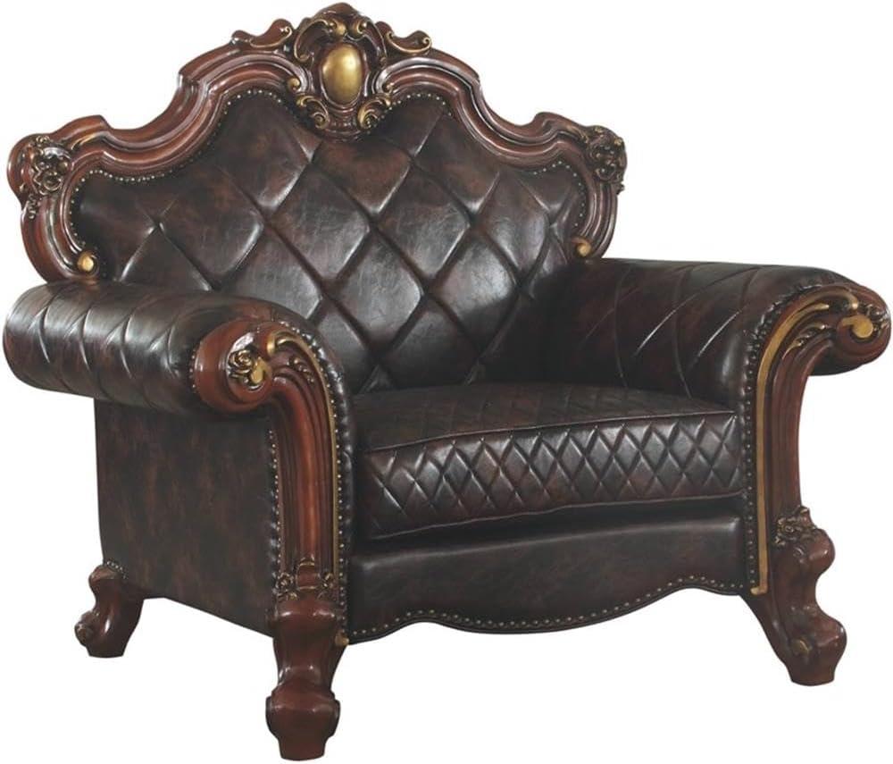 Faux Leather Armchair