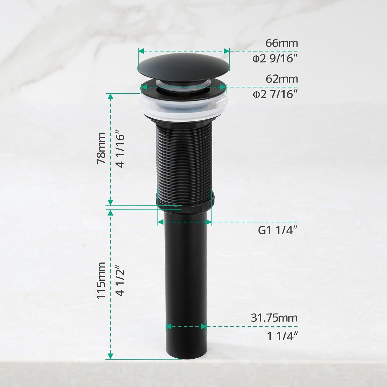 Lefton BF2204-3 Lefton Rotatable Single Hole Bathroom Faucet with Temperature Display BF2204
