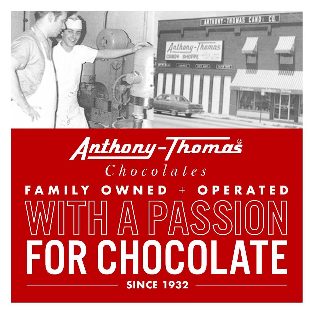Anthony-Thomas, Peanut Butter & Milk Chocolate Buckeyes in Ohio State Buckeyes Box, Deliciously Delightful Snacks (12 Count)