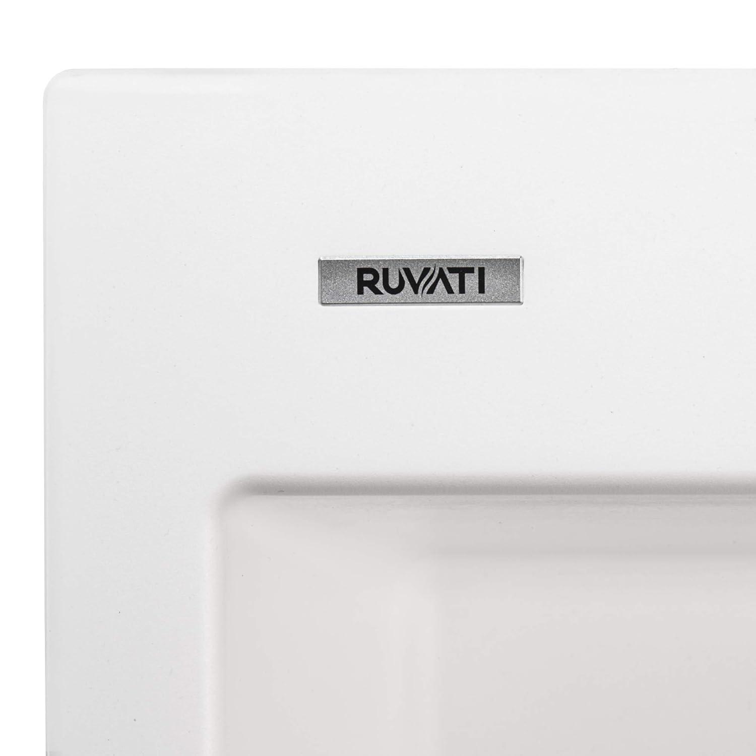 Ruvati Ruvati epiGranite Drop-in Topmount Granite Composite Kitchen Sink RVG1022WH