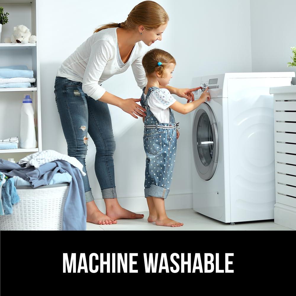 GORILLA GRIP Memory Foam Bath Rug, Machine Washable, Bath Rugs for Bathroom Floor, 24x17 Mat, Graphite Gray