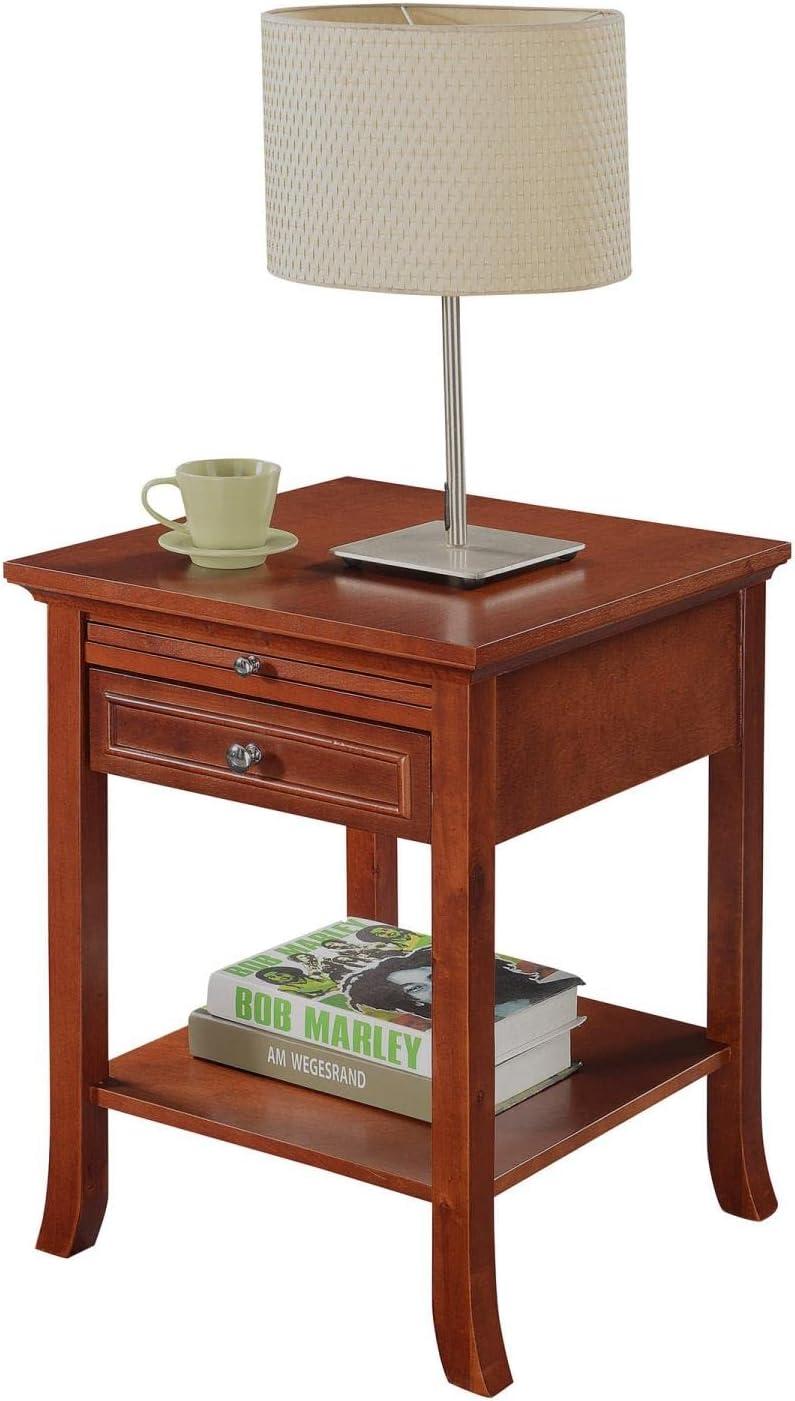 Convenience Concepts American Heritage Logan End Table with Drawer and Slide, Multiple Colors