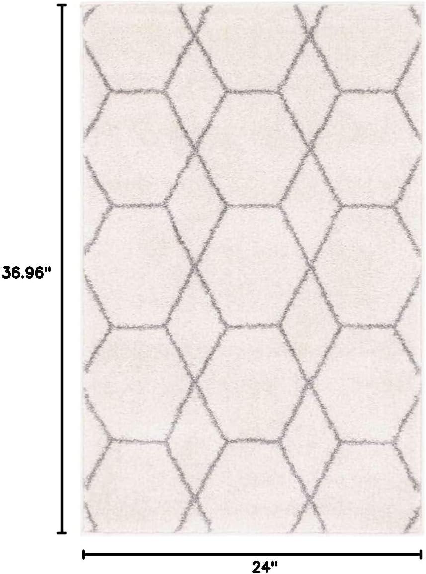 Unique Loom Trellis Frieze Geometric Trellis Indoor Woven Area Rug