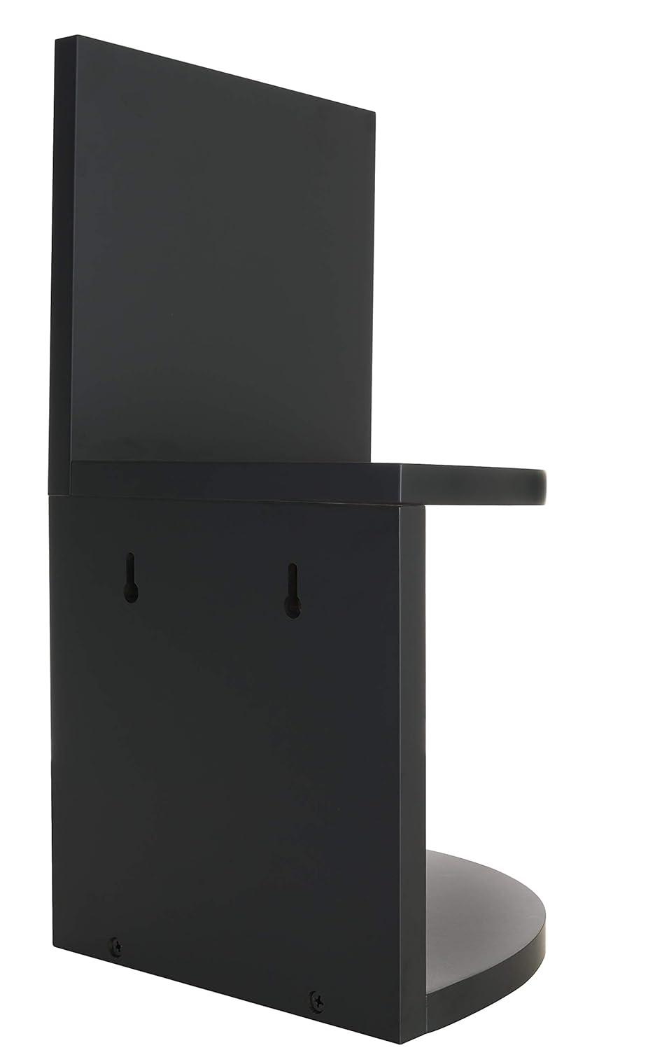 Kiera Grace Kieragrace Retro Set of 2 Count Floating-Shelves, Black, 2