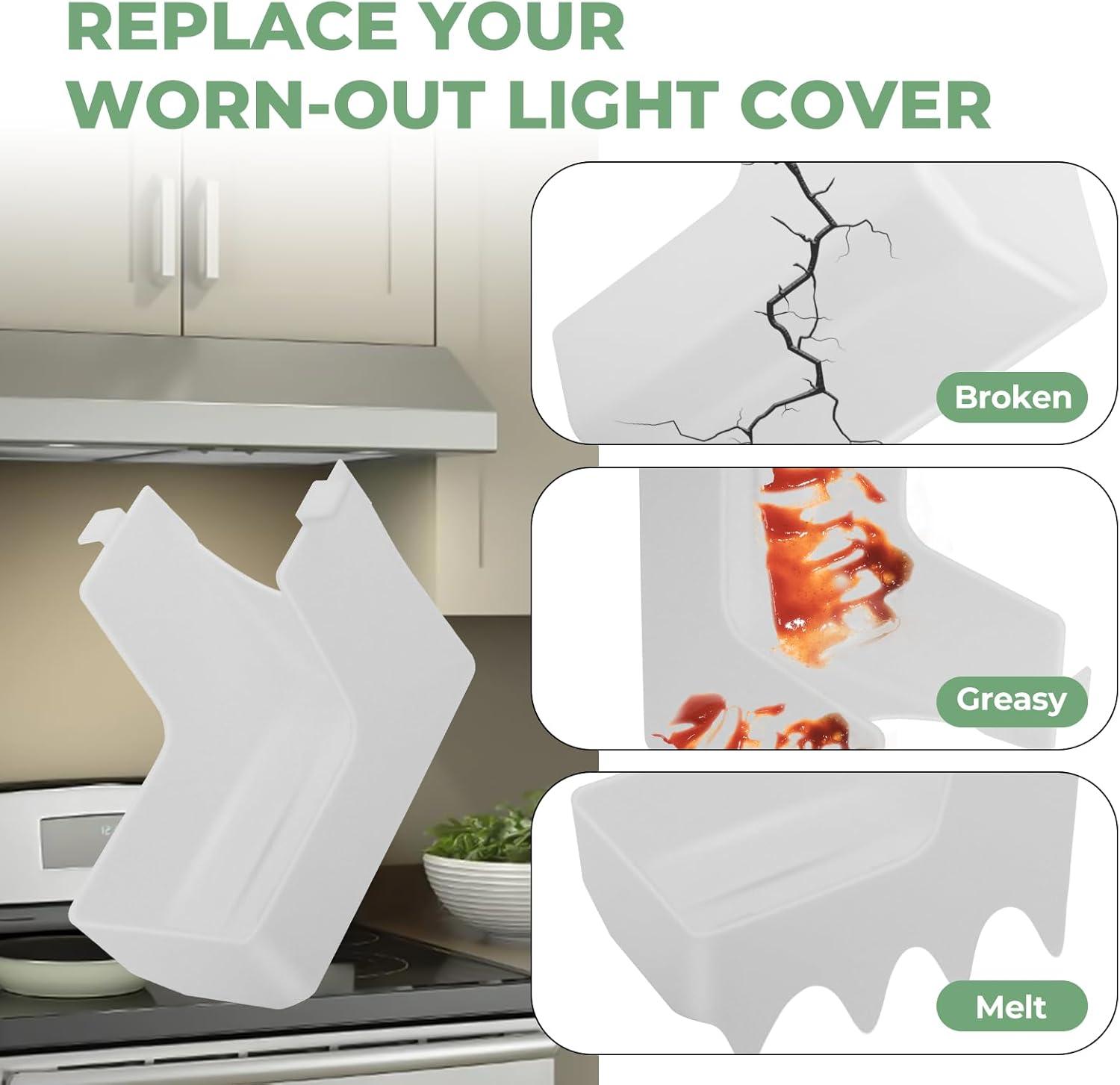 WeiLaiKeQi 99110437 Range Hood Light Lens Cover Lightweight Easy to Install Replacement