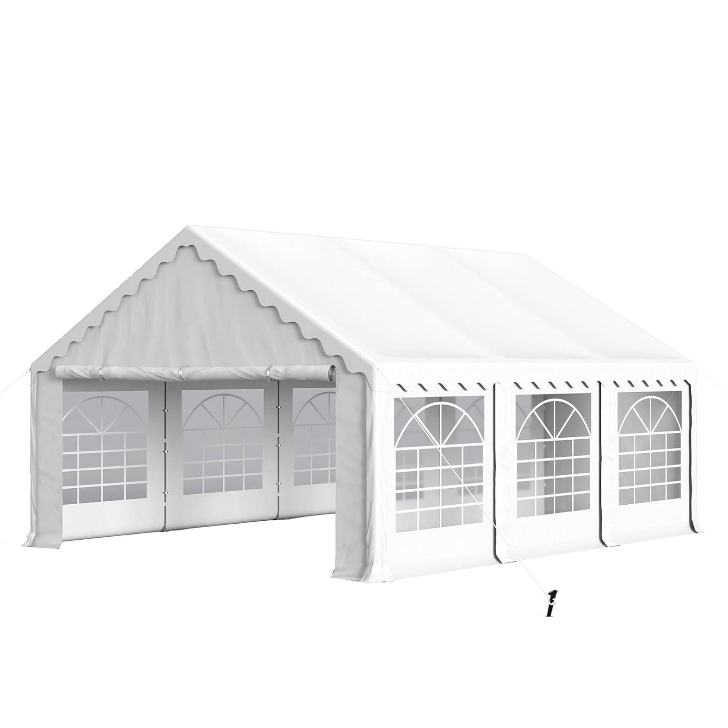 Peaktop Outdoor 13'X26' Party Tent Heavy Duty Wedding Tent with Carry Bags