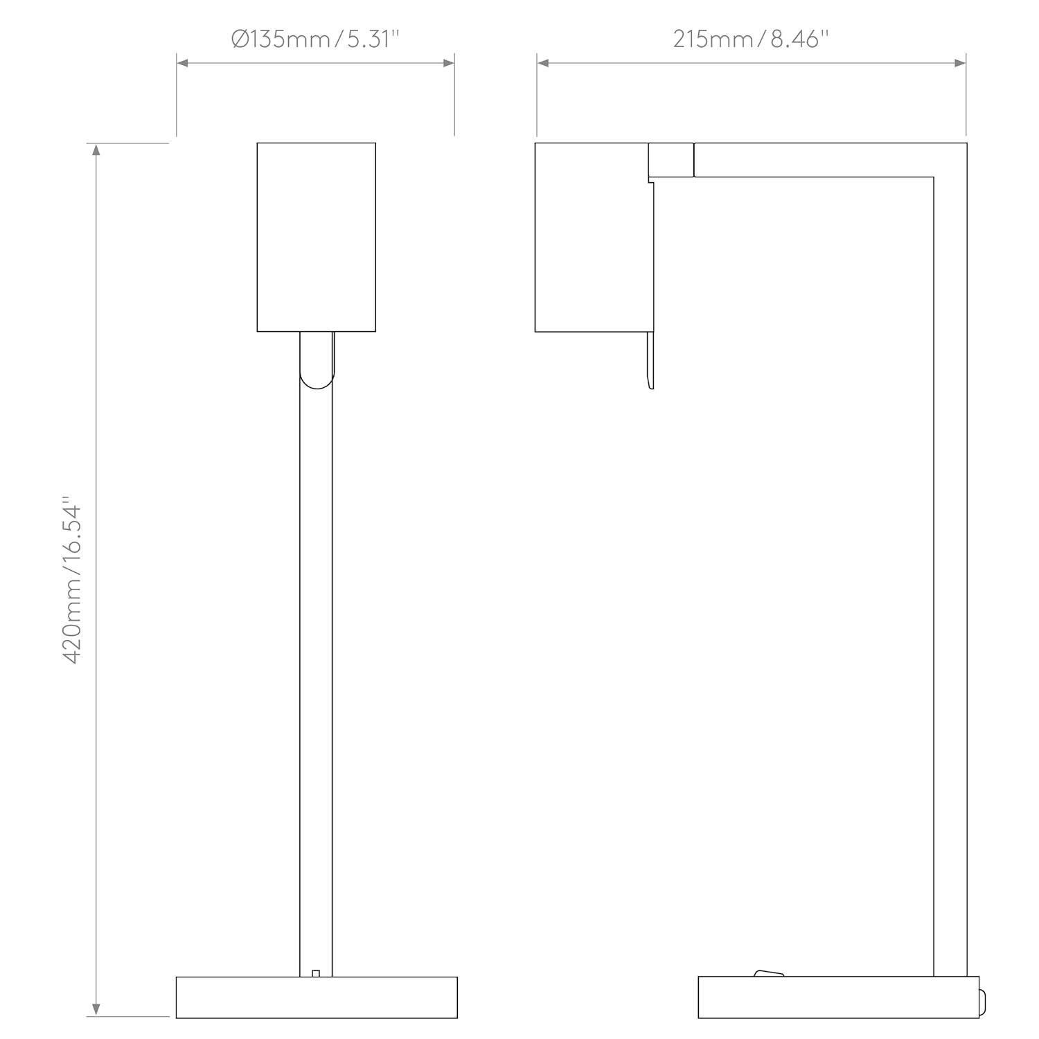 Astro Ascoli Desk Indoor Table Lamp (Matt Black) - Dry Rated - GU10 Lamp, Designed in Britain - 1286135-3 Years Guarantee