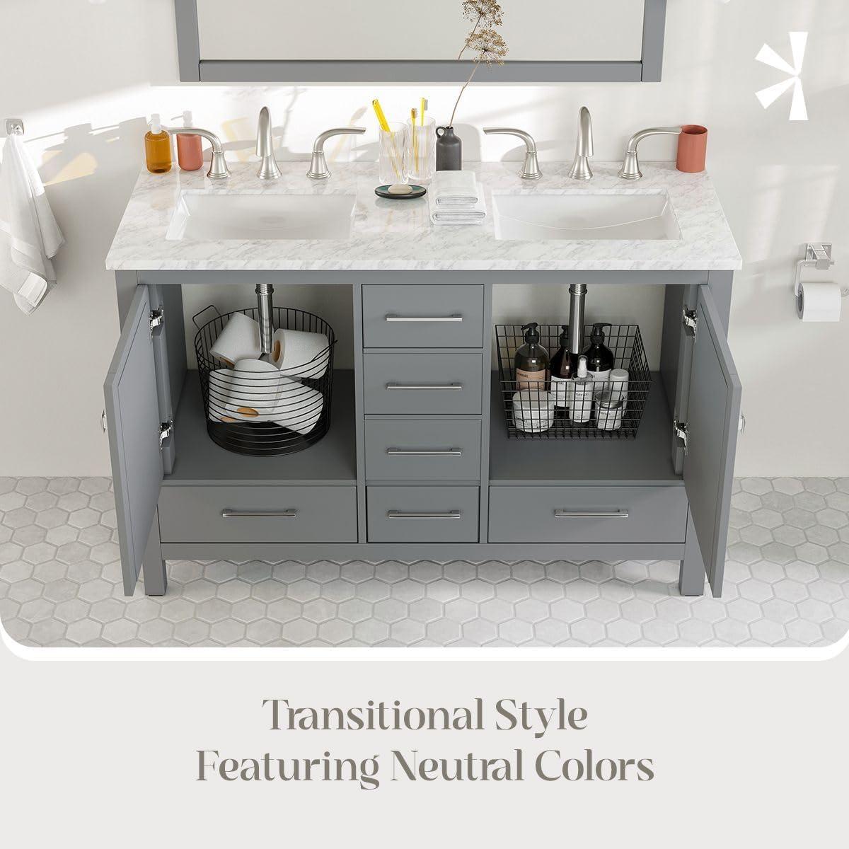 Eviva London 48" Double Bathroom Vanity