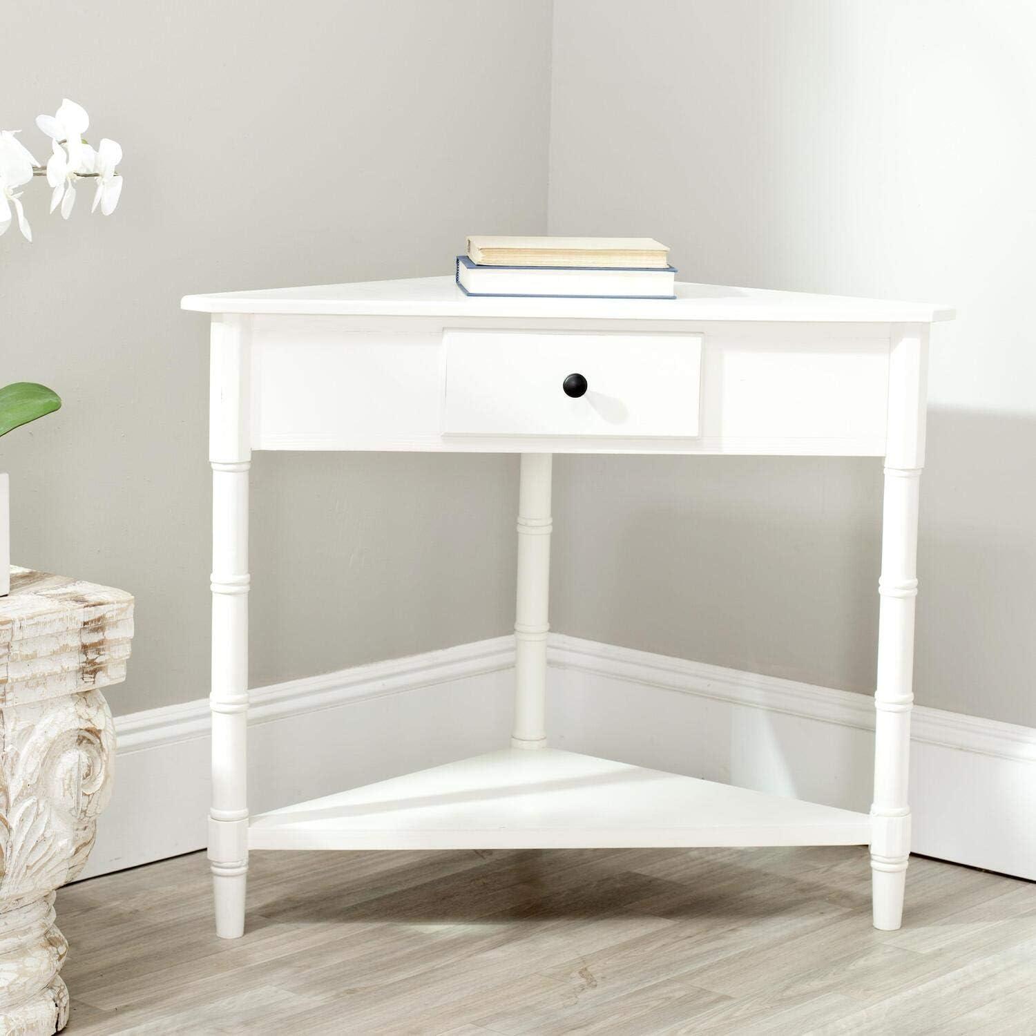 Gomez Corner Table - AMH5709D - Brown - Safavieh Couture