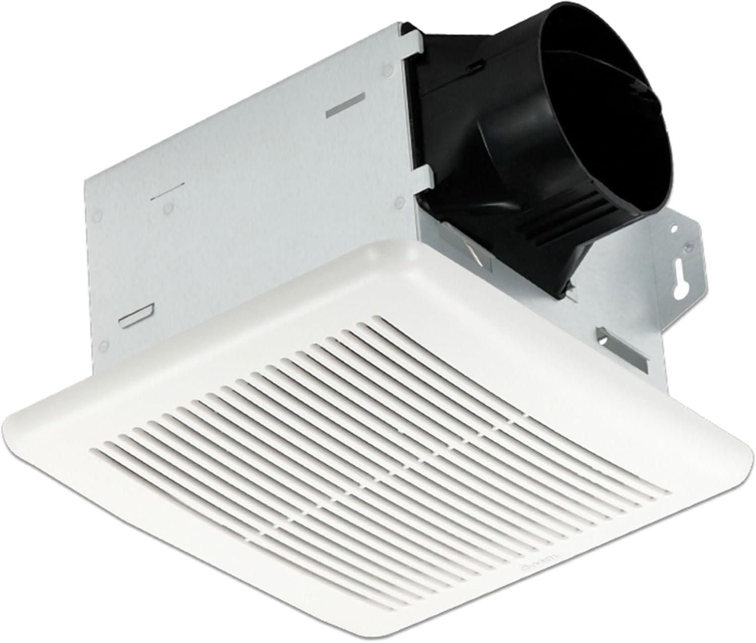 Delta Breez Integrity Exhaust Bathroom Fan 80 CFM with Humidity Sensor, White