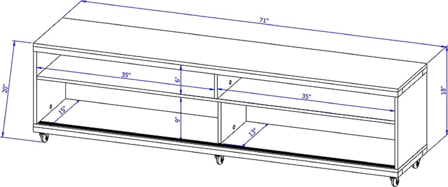 Utopia TV Stand for TVs up to 65" - Manhattan Comfort