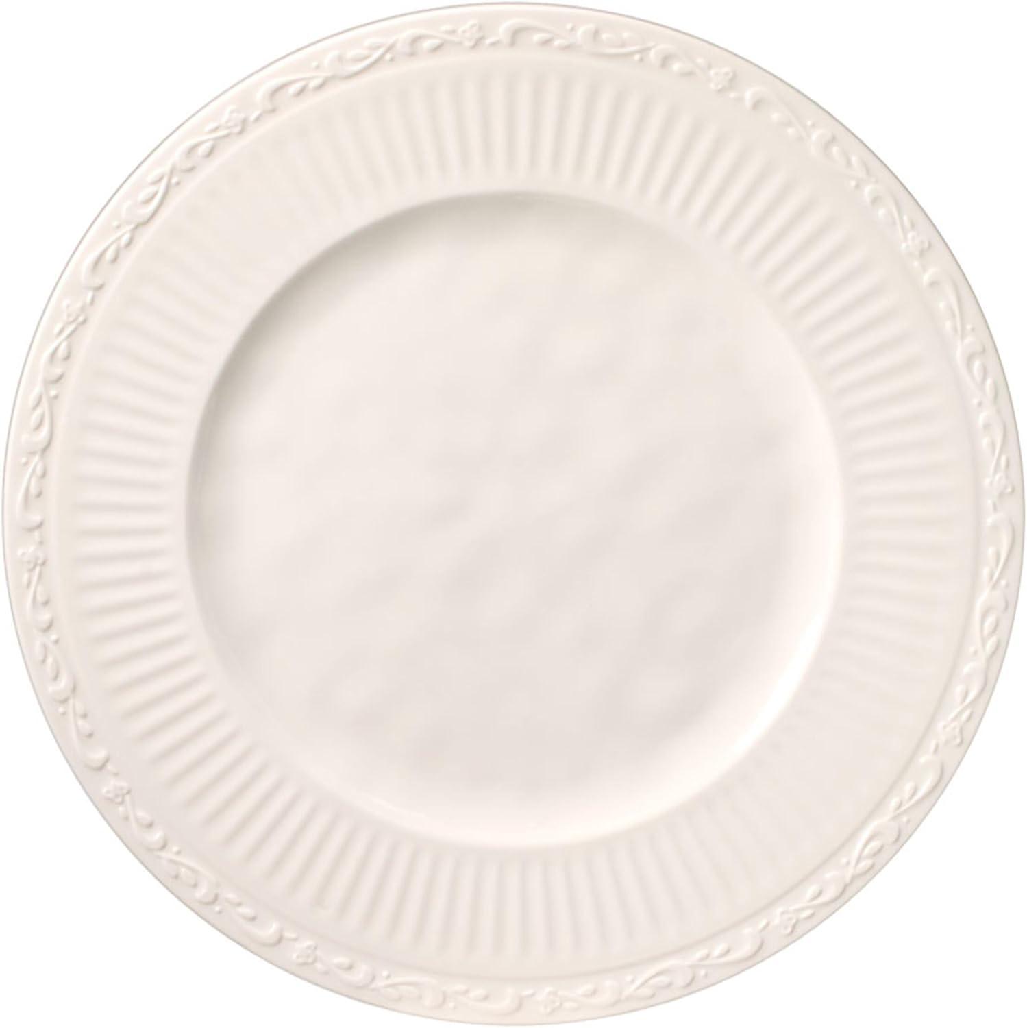 Cream Melamine 12-Piece Dinnerware Set, Service for 4