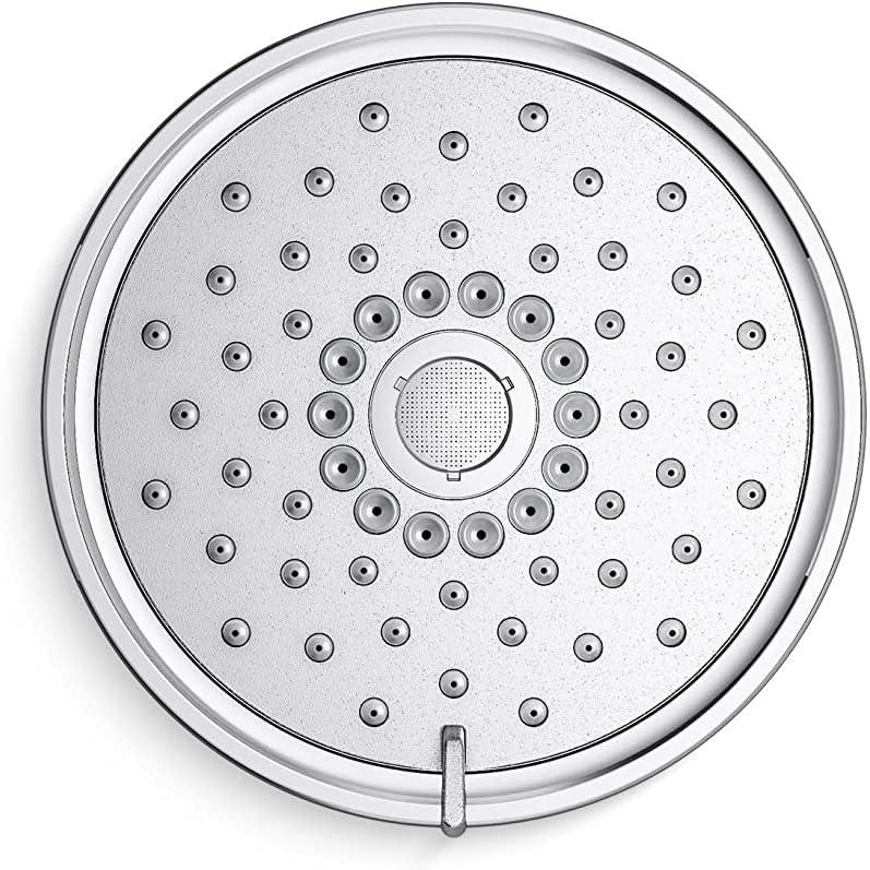 Kohler Purist® 1.75 Gpm Multifunction Wall Mount Showerhead, Three Spray Settings, 5.5" High Pressure Spray Head