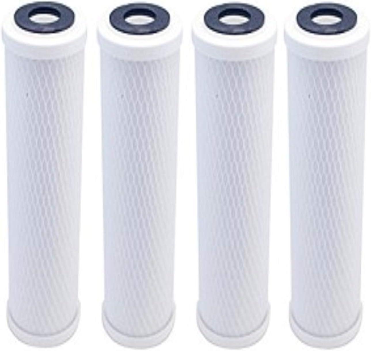 10 x 2.5 Inch Carbon Block Water Filter Cartridge 4 Pack