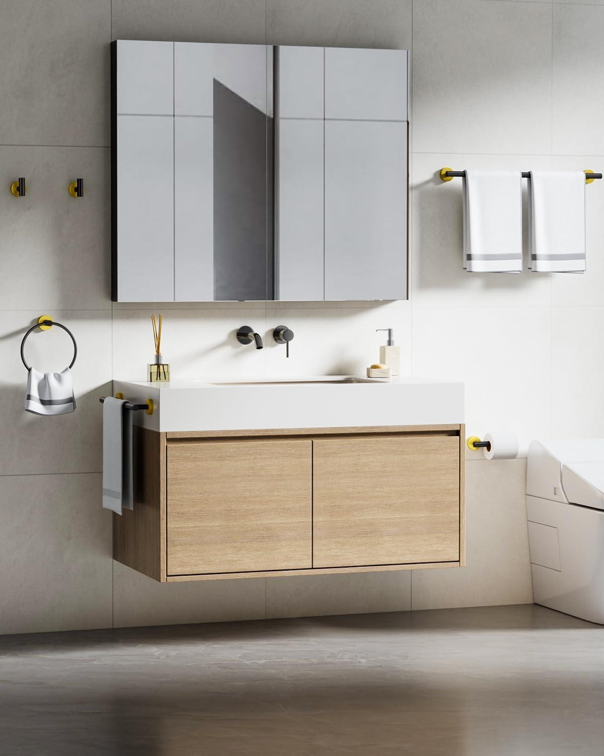 VIBRANTBATH A-91020-BG 5 - Piece Bathroom Hardware Set