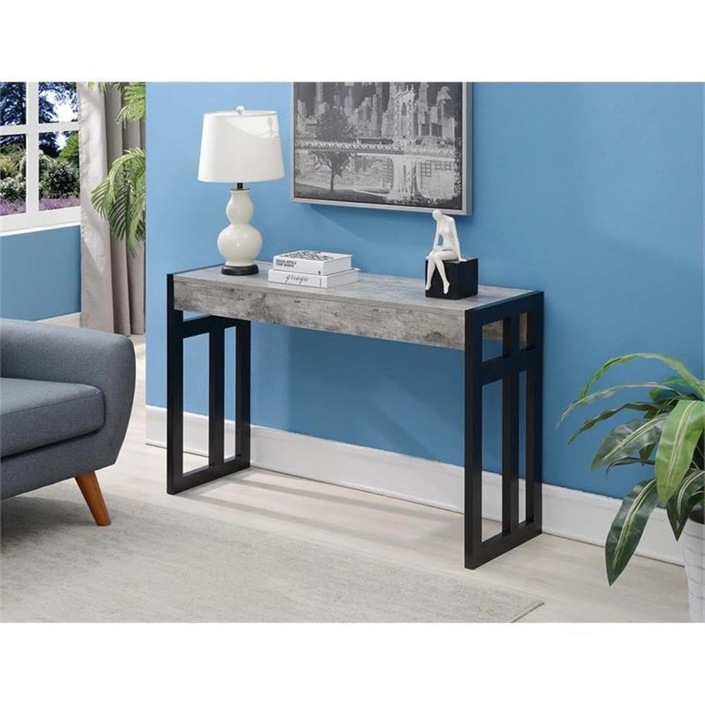 Convenience Concepts Monterey Console Table, Faux Birch/Black