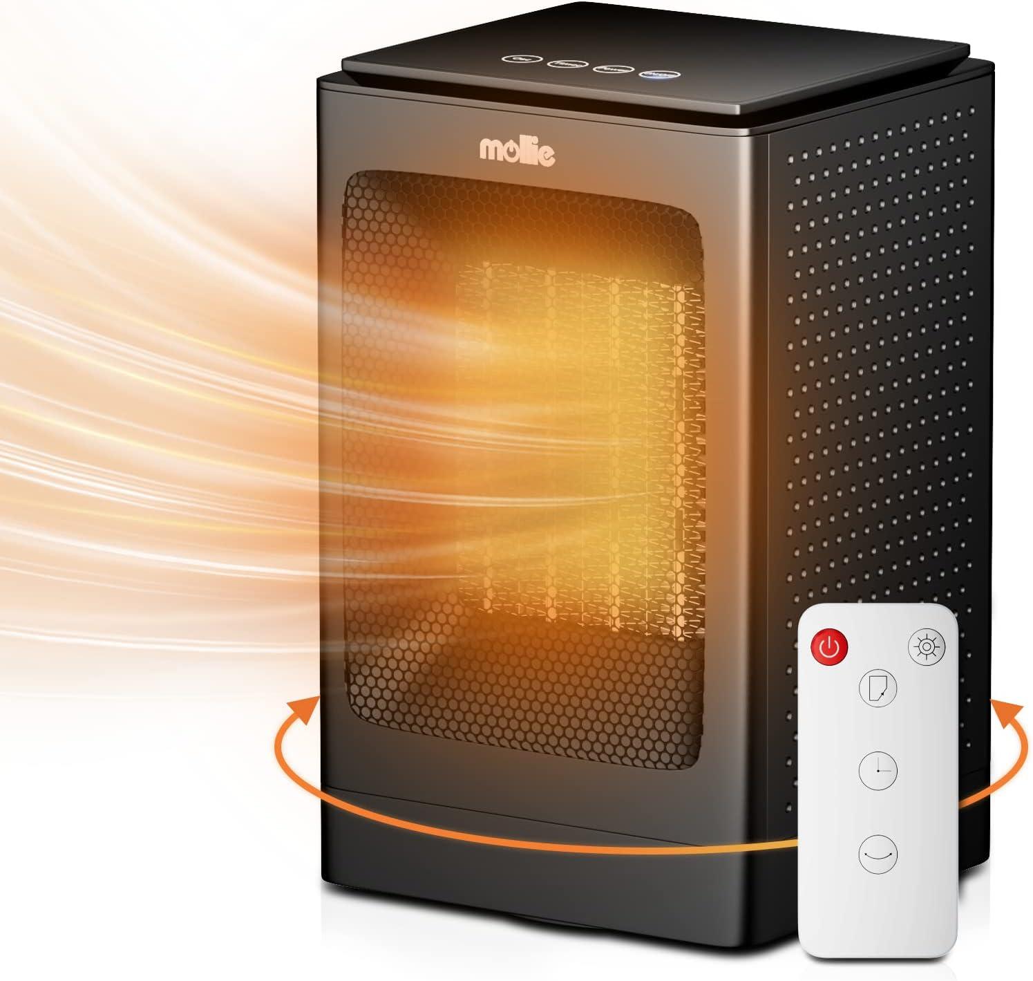 MoNiBloom MoNiBloom 1500 Watt 5110 BTU Electric Compact Space Heater , Remote Included and with Digital Display