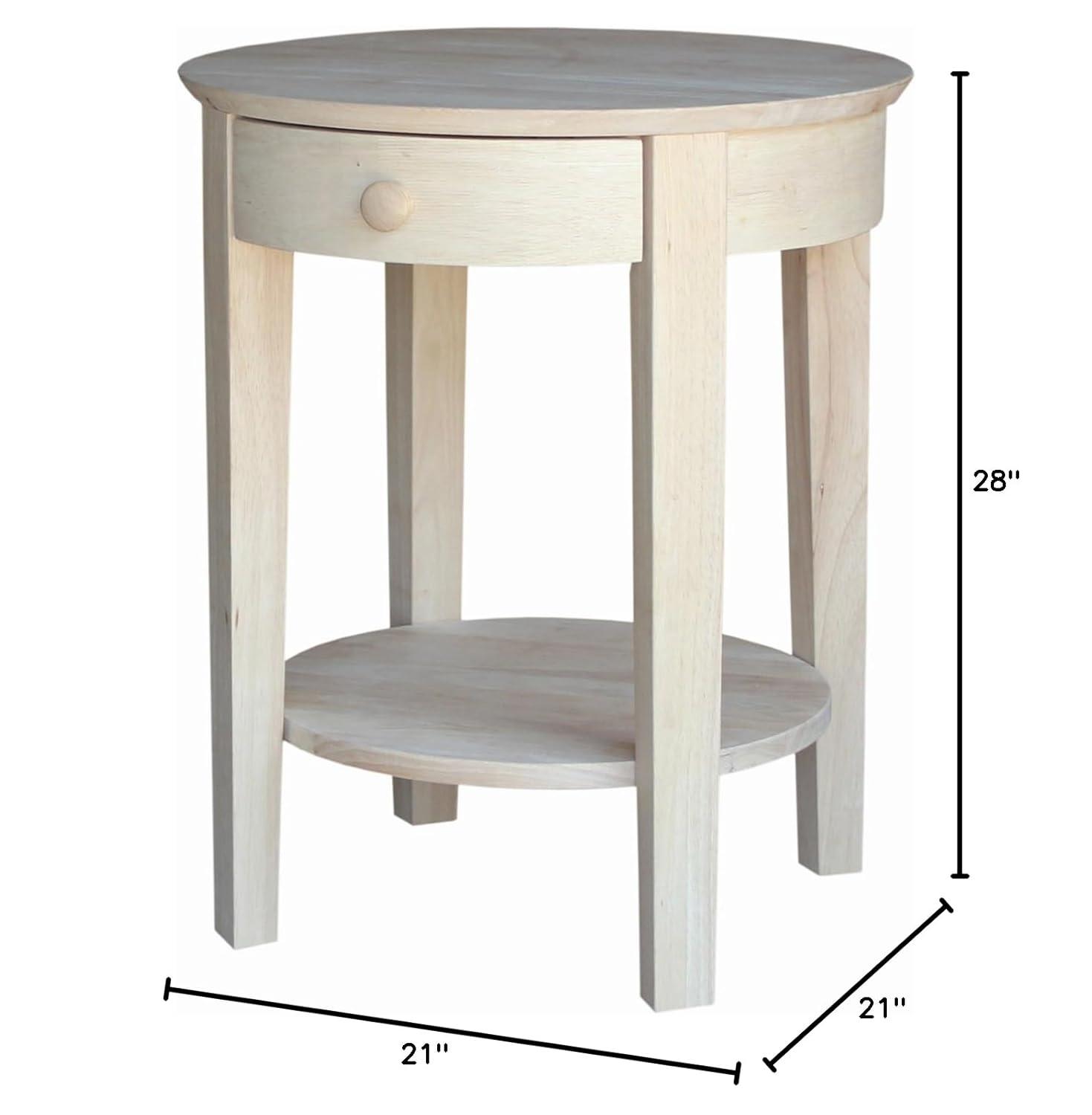 International Concepts Phillips Accent Table Includes Drawer