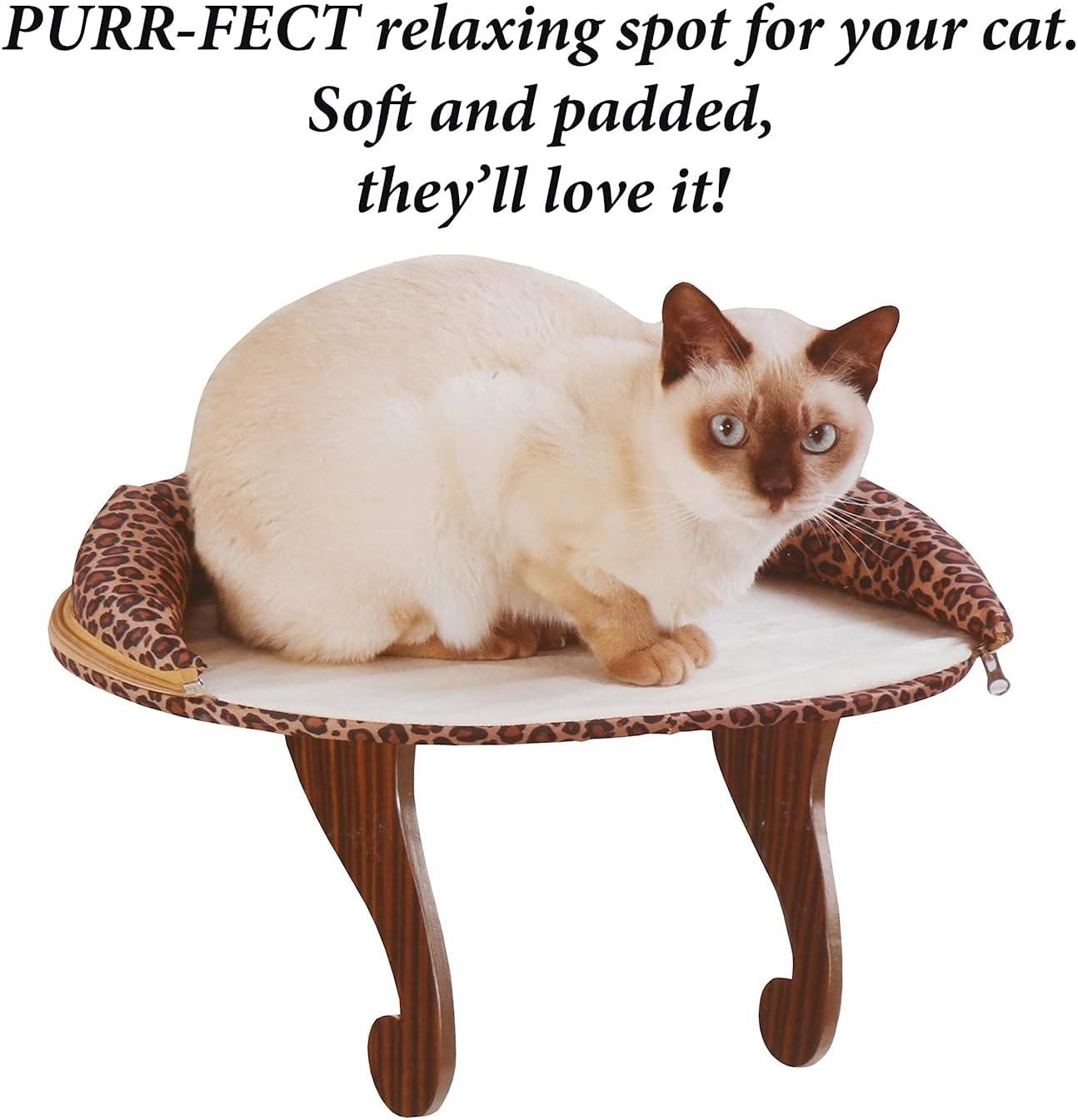 212 Main 5324 Leopard Print Bolster Cat Window Perch
