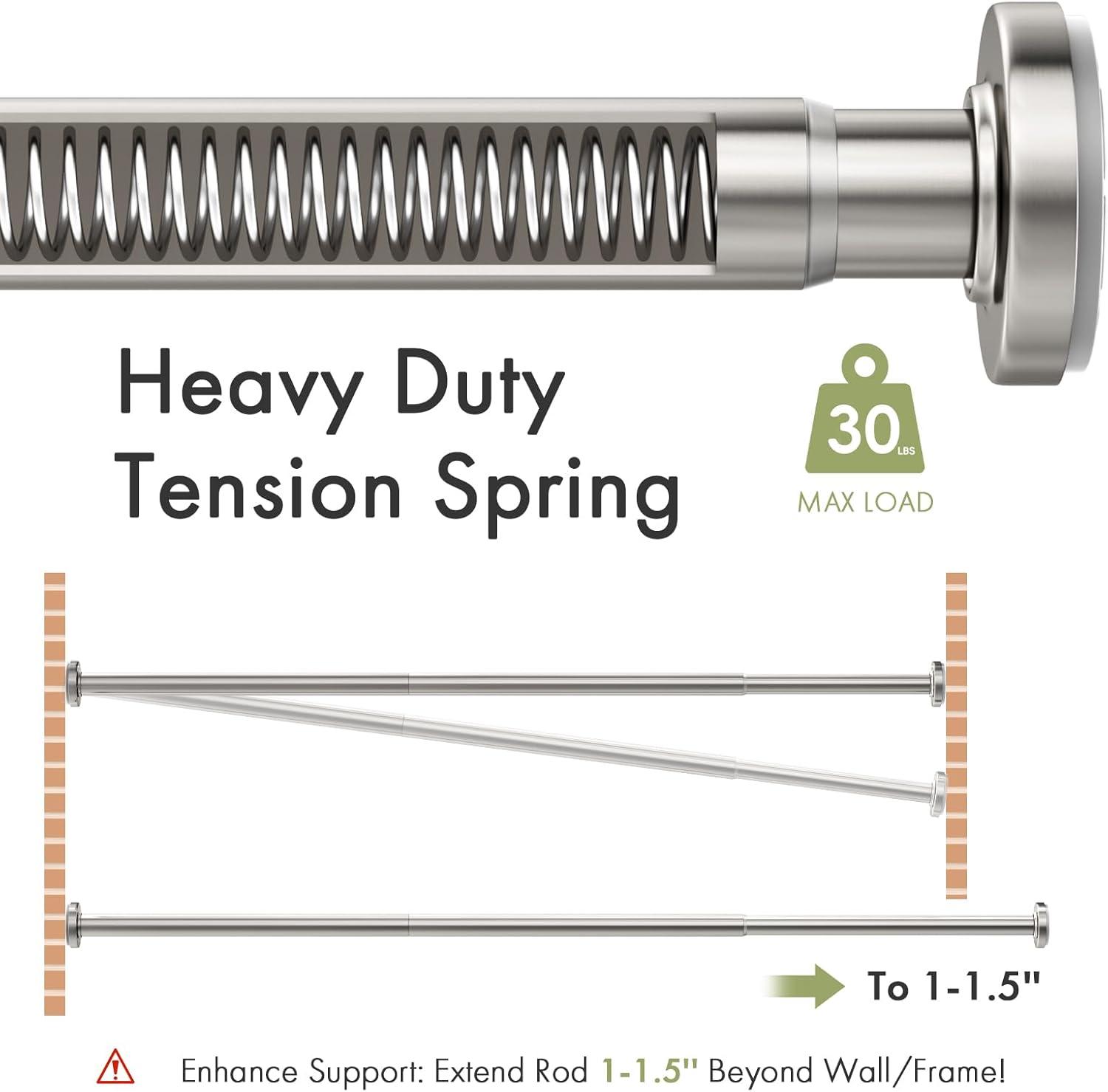 Tromay Heavy Duty Tension Shower Rod