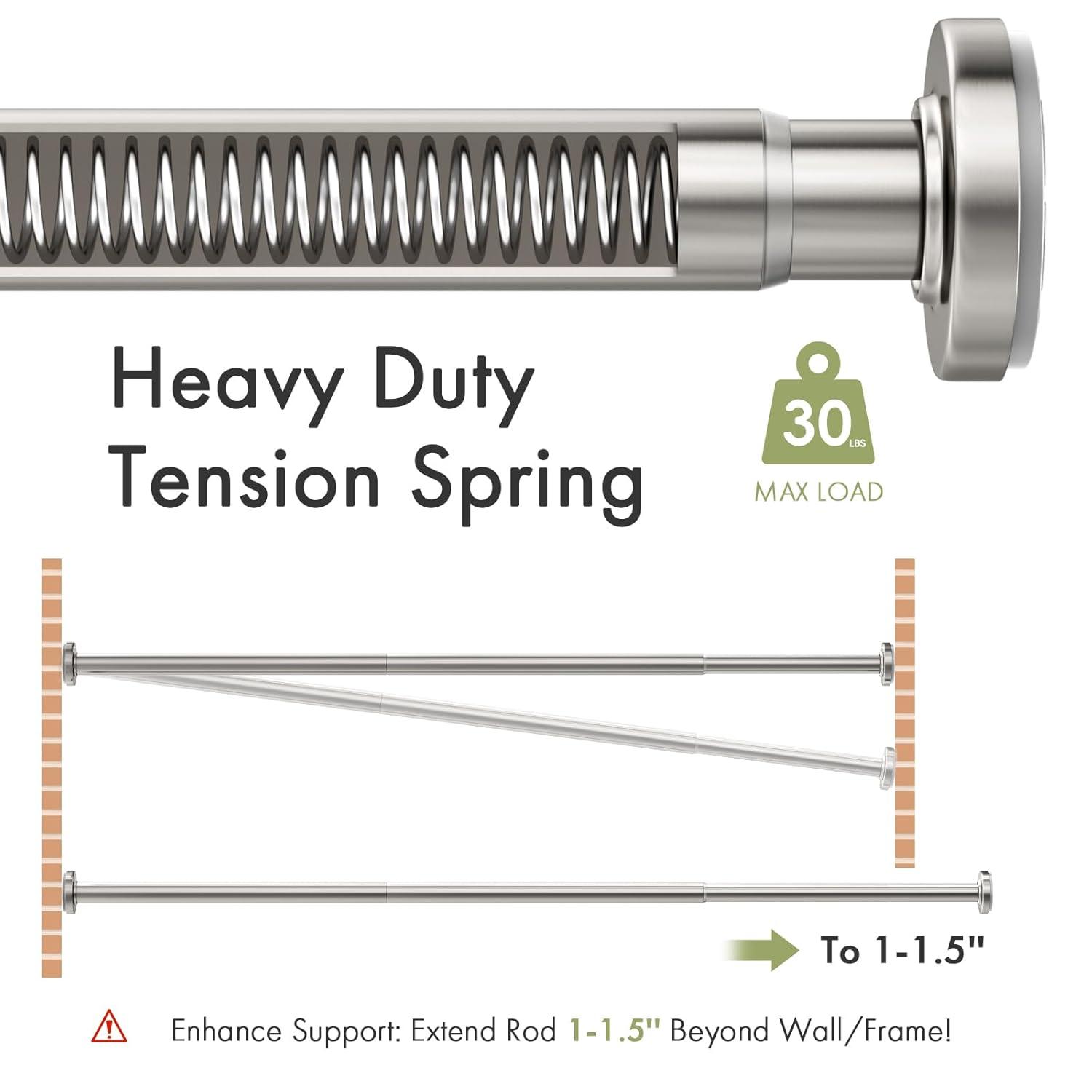 Tromay Heavy Duty Tension Shower Rod