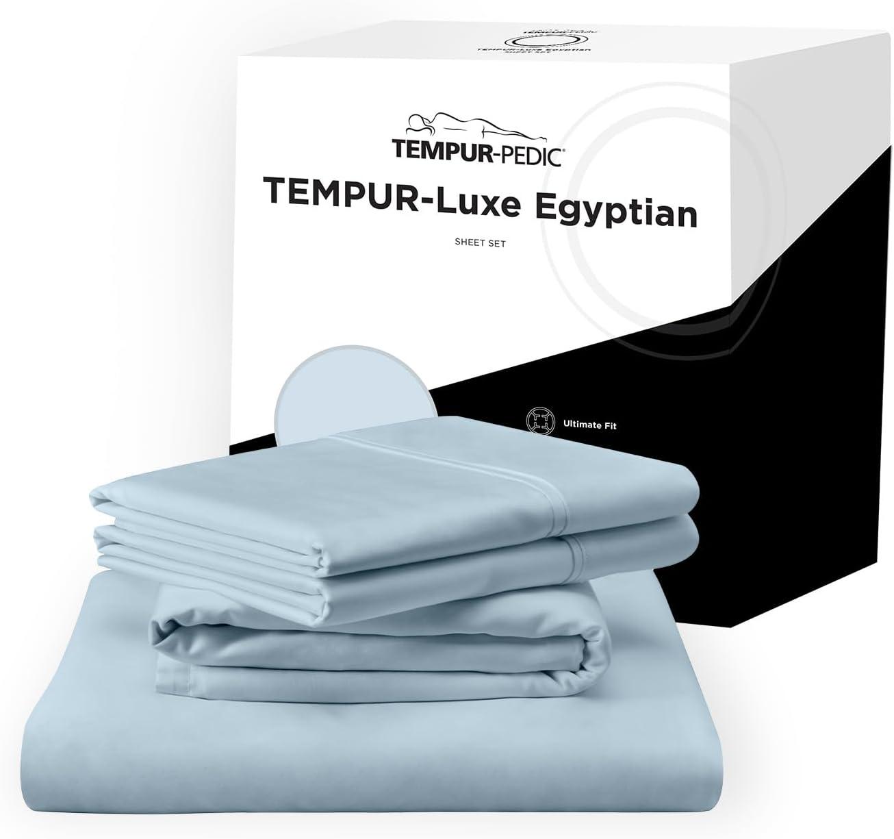 Tempur-Pedic Tempur Luxe Egyptian Cotton Sheet Set Sleepy Blue - King