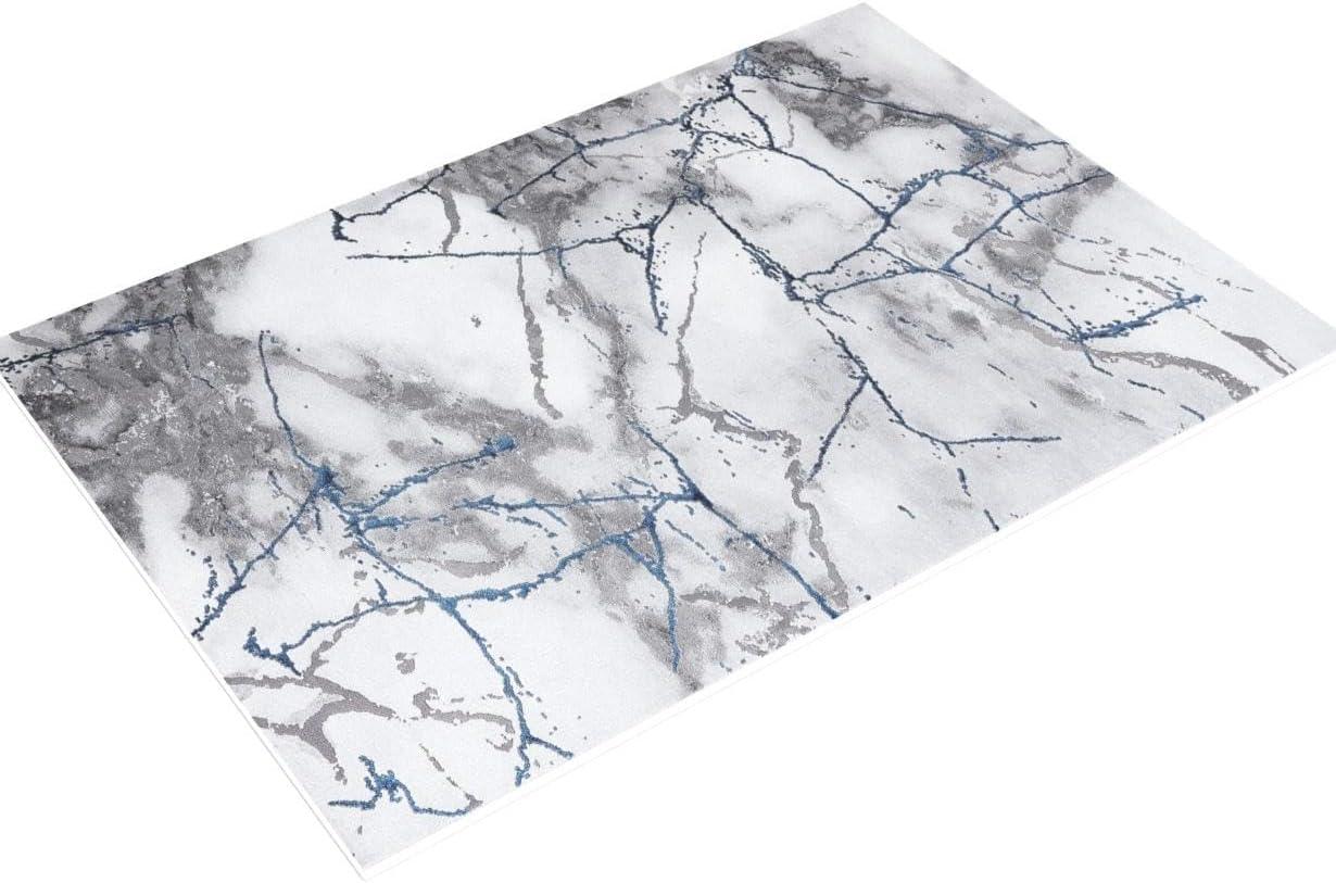 Craft CFT877 Loomed Indoor Area Rug - Ivory Grey/Blue - 5'3"x7'6" - Safavieh
