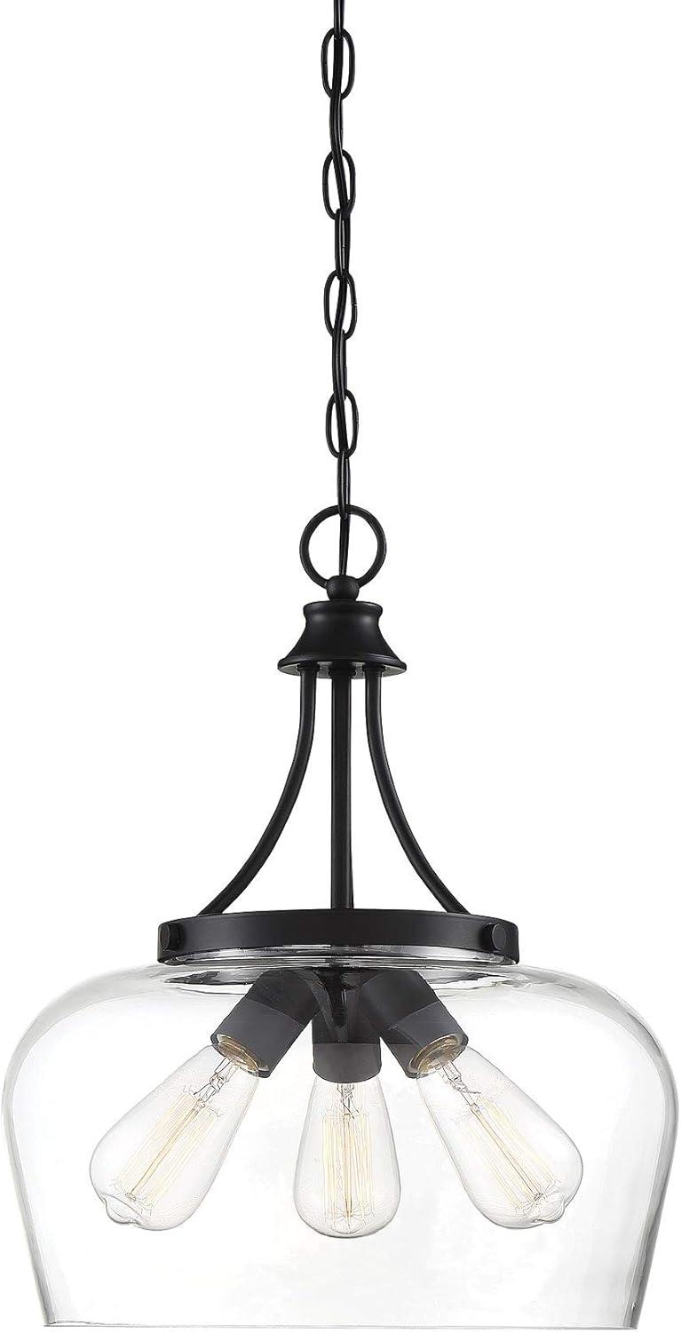 Savoy House Octave 3 - Light Pendant in  Black