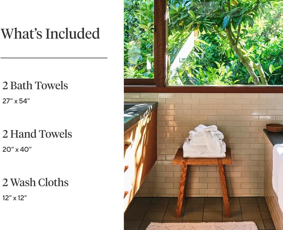 Stone Blue Organic Cotton 6-Piece Towel Set