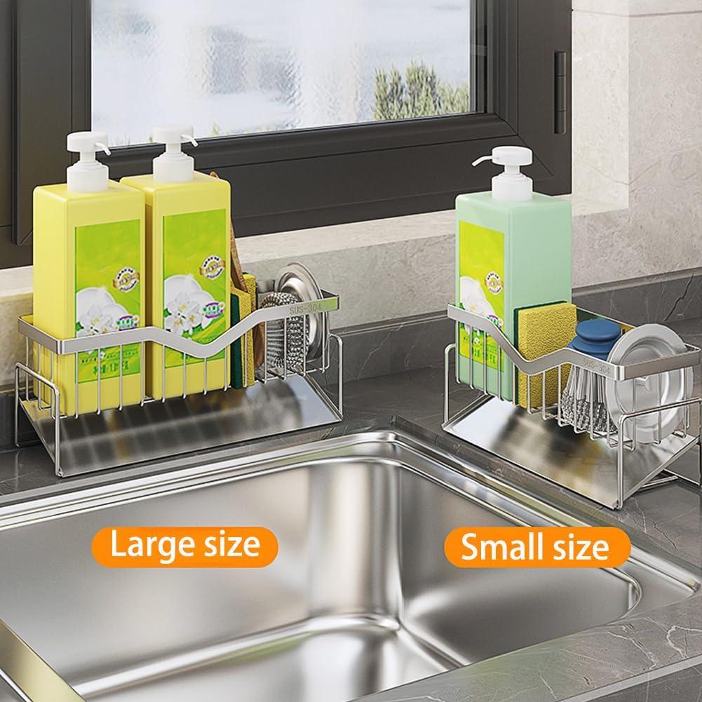 Kitchen Countertop Stainless Steel Organizer for Cleaning Tools Holder