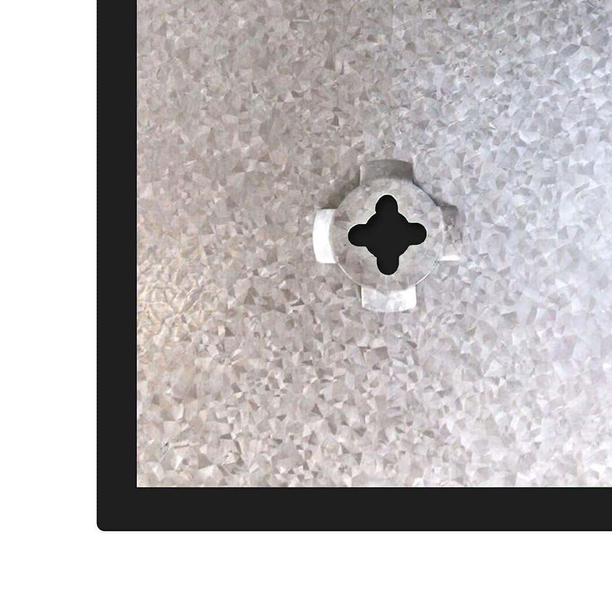 Floating Magnetic Eraser Glass Board 16" X 16" Inches Eased Corners - Black