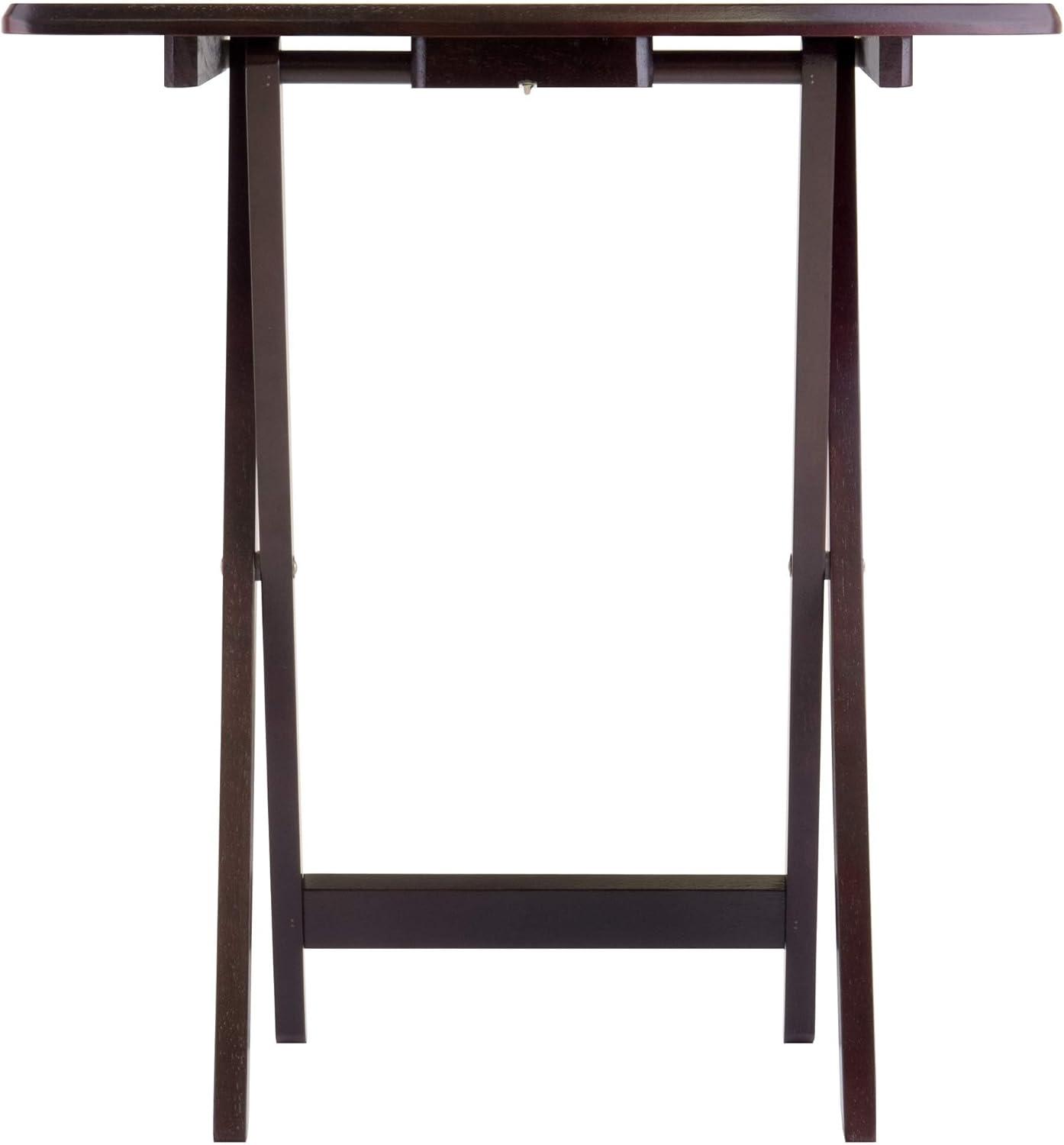 2pc Cade Oversize Oblong Snack Table Coffee - Winsome: No Assembly, Wood Frame, 25lb Capacity