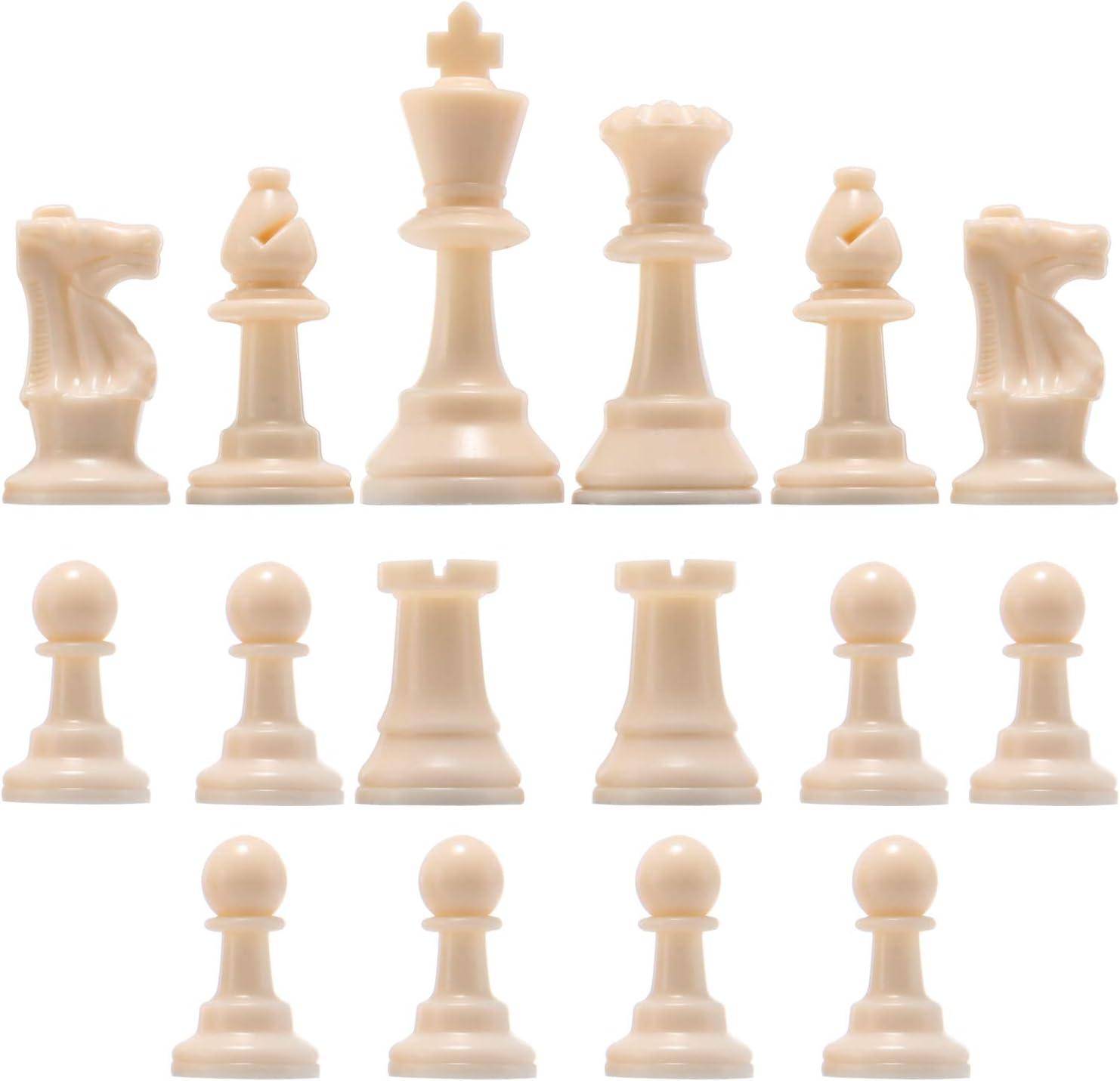 Amerous Chess Pieces, Chessmen with 3.75” King Height, Figure Figurine Chess Pawns for Chess Board Game - Pieces Only C49