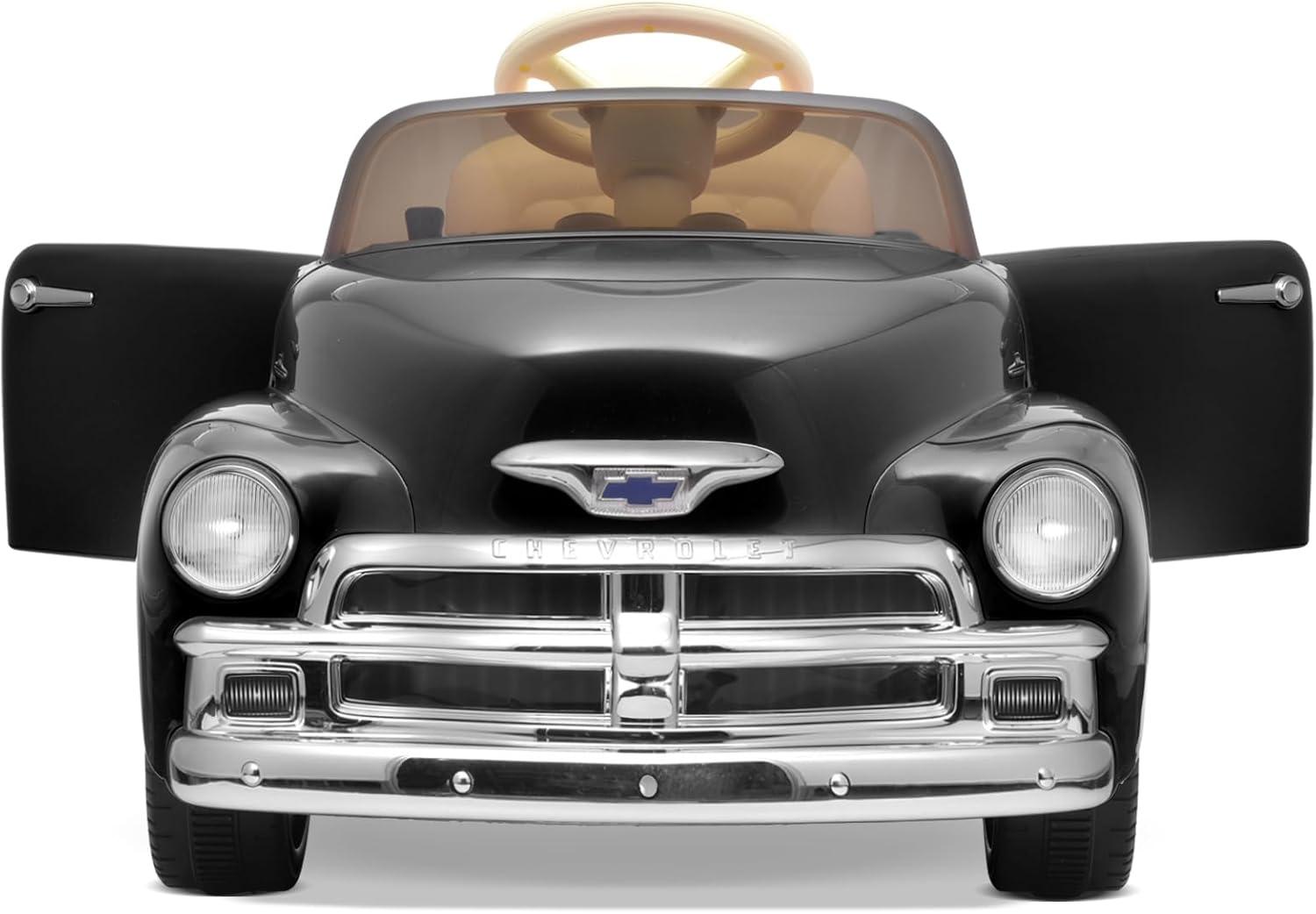 Black 12V Kids Ride-On Chevrolet 3100 Pickup Truck