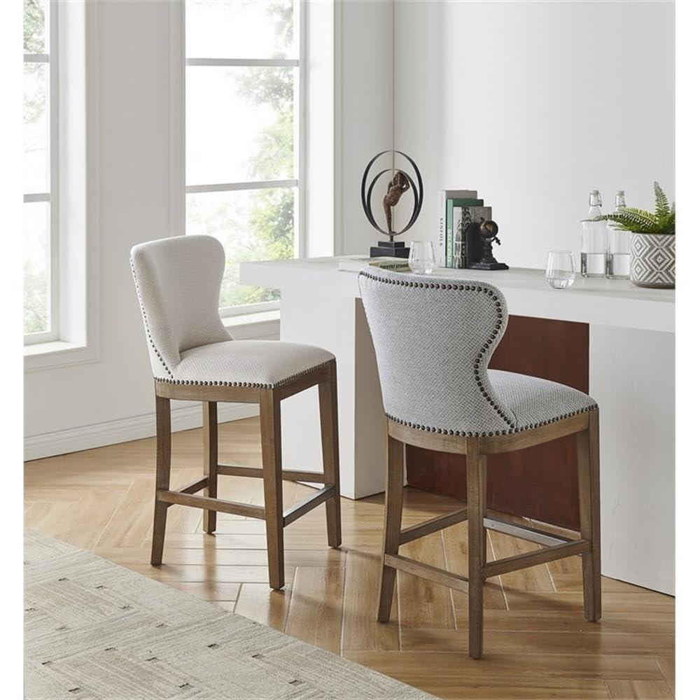 New Pacific Direct Dorsey Fabric Counter Stool