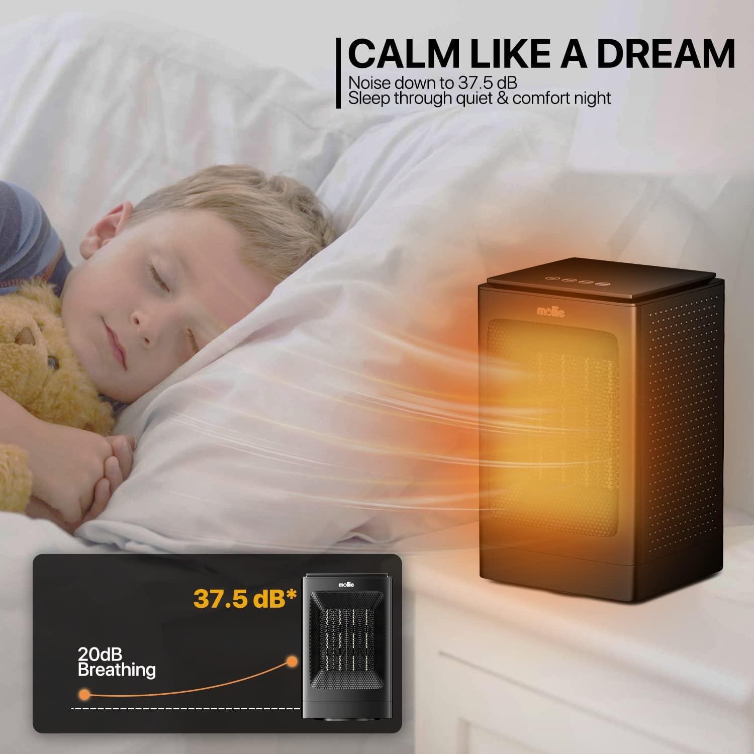 MoNiBloom MoNiBloom 1500 Watt 5110 BTU Electric Compact Space Heater , Remote Included and with Digital Display