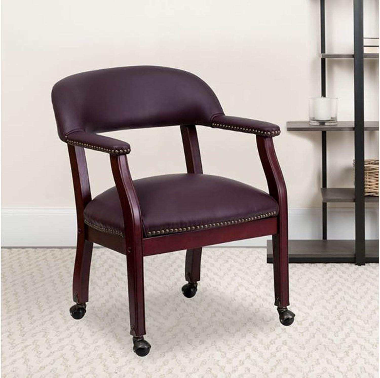 Paulson Conference Chair with Accent Nail Trim and Casters