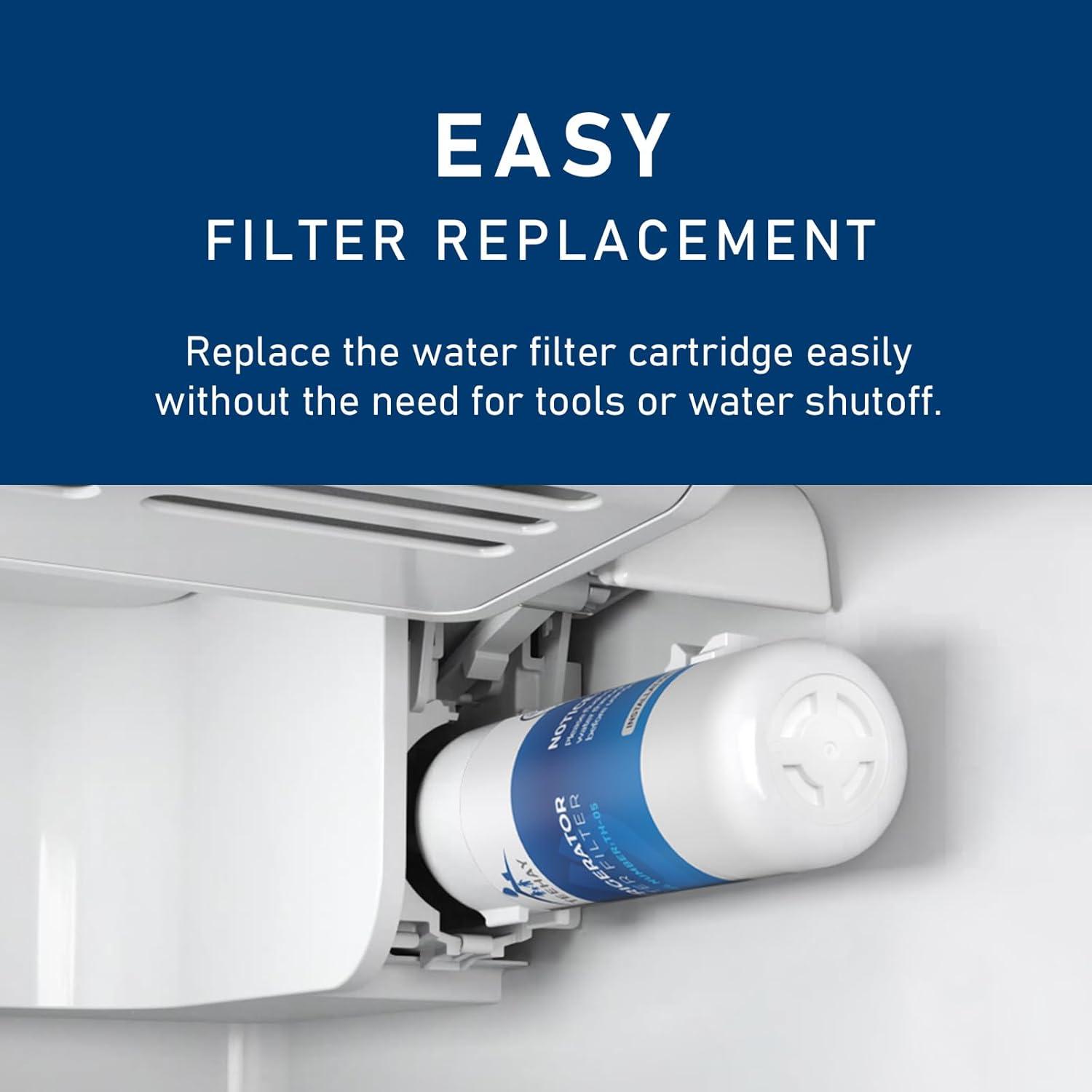 W10295370A Water Filter Replacement, Compatible With EDR1RXD1, Filter 1, WHR1RXD1, W10295370, KAD1RXD1, P8RFWB2L, P8WB2L, P4RFWB, P5WB2L 2 Pack (2)