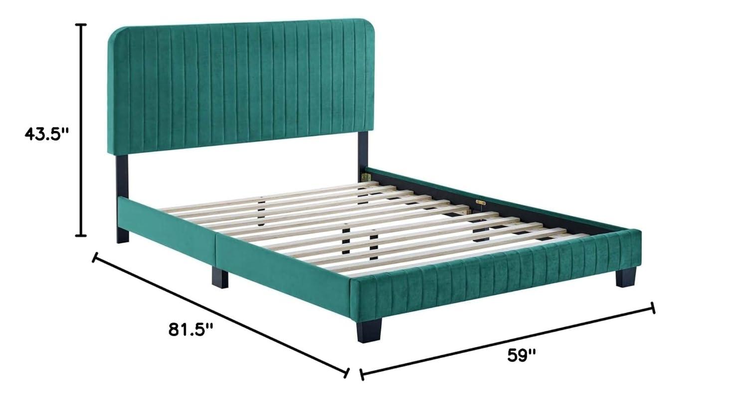 Modway Celine Channel Tufted Performance Velvet Full Platform Bed