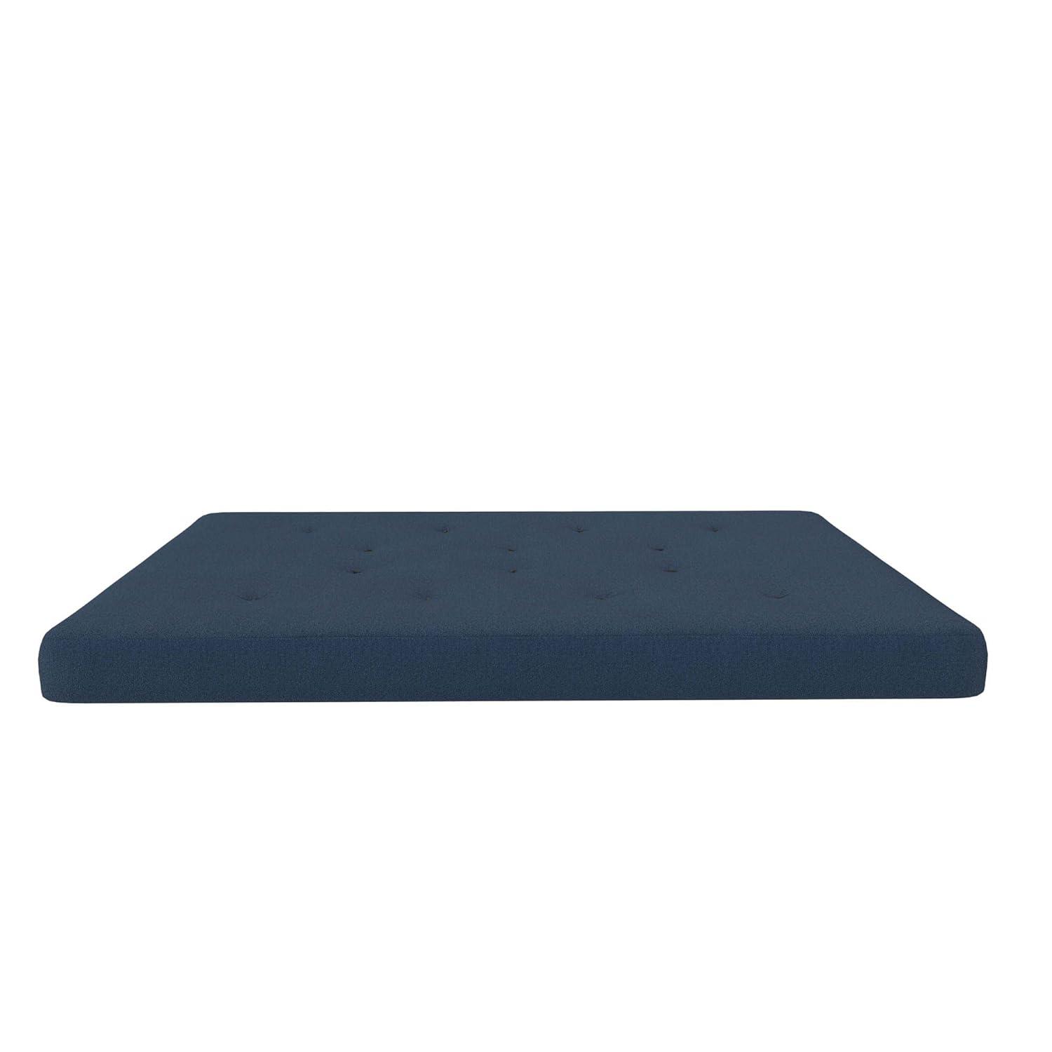 DHP Trule 6-Inch Bonnell Coil Futon Mattress, Microfiber, Full, Blue