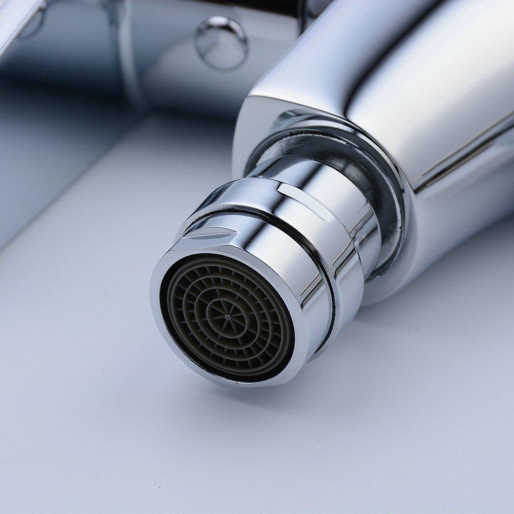 Beelee BL6787 Bath Bidet Faucet Single Hole with Metal Lever Handle