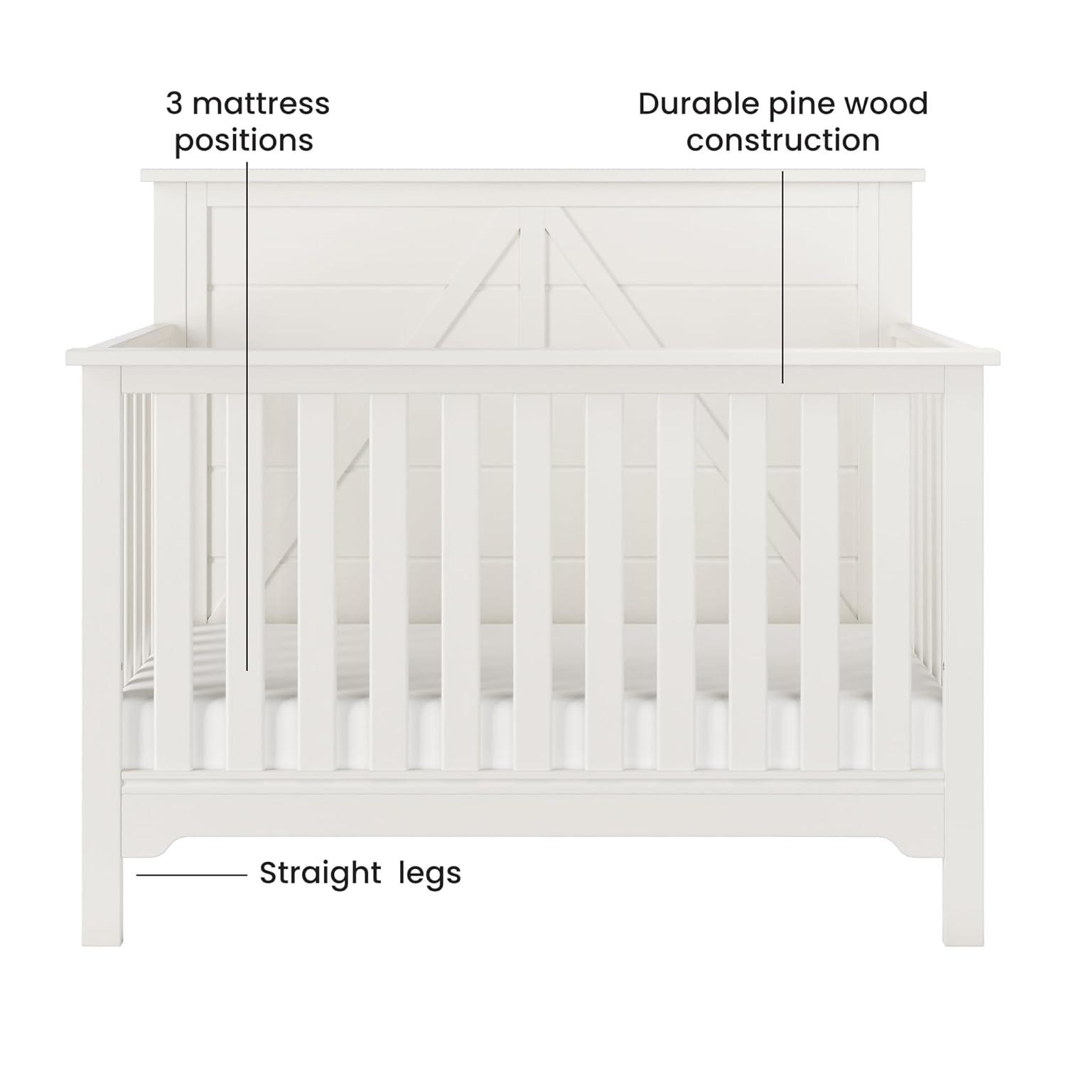 Woodland 4-in-1 Convertible Crib