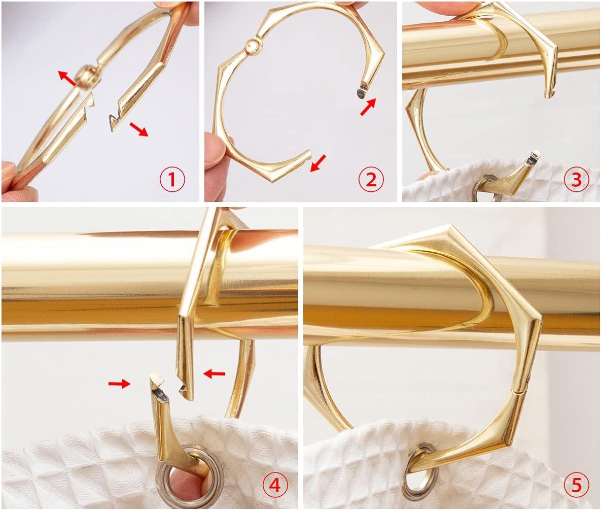 Utopia Alley Shower Curtain Hooks (Set of 12)