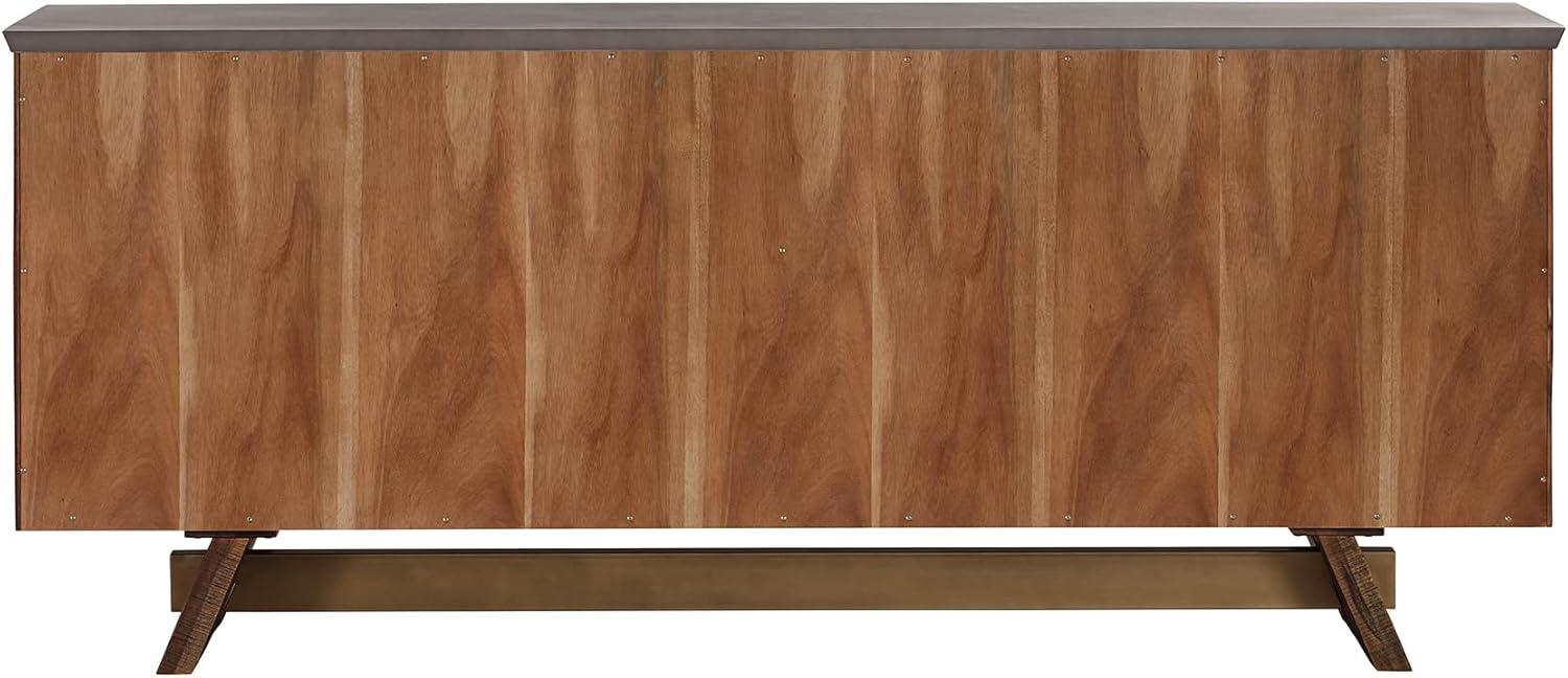 Picadilly 80" Acacia Wood and Concrete Sideboard Buffet