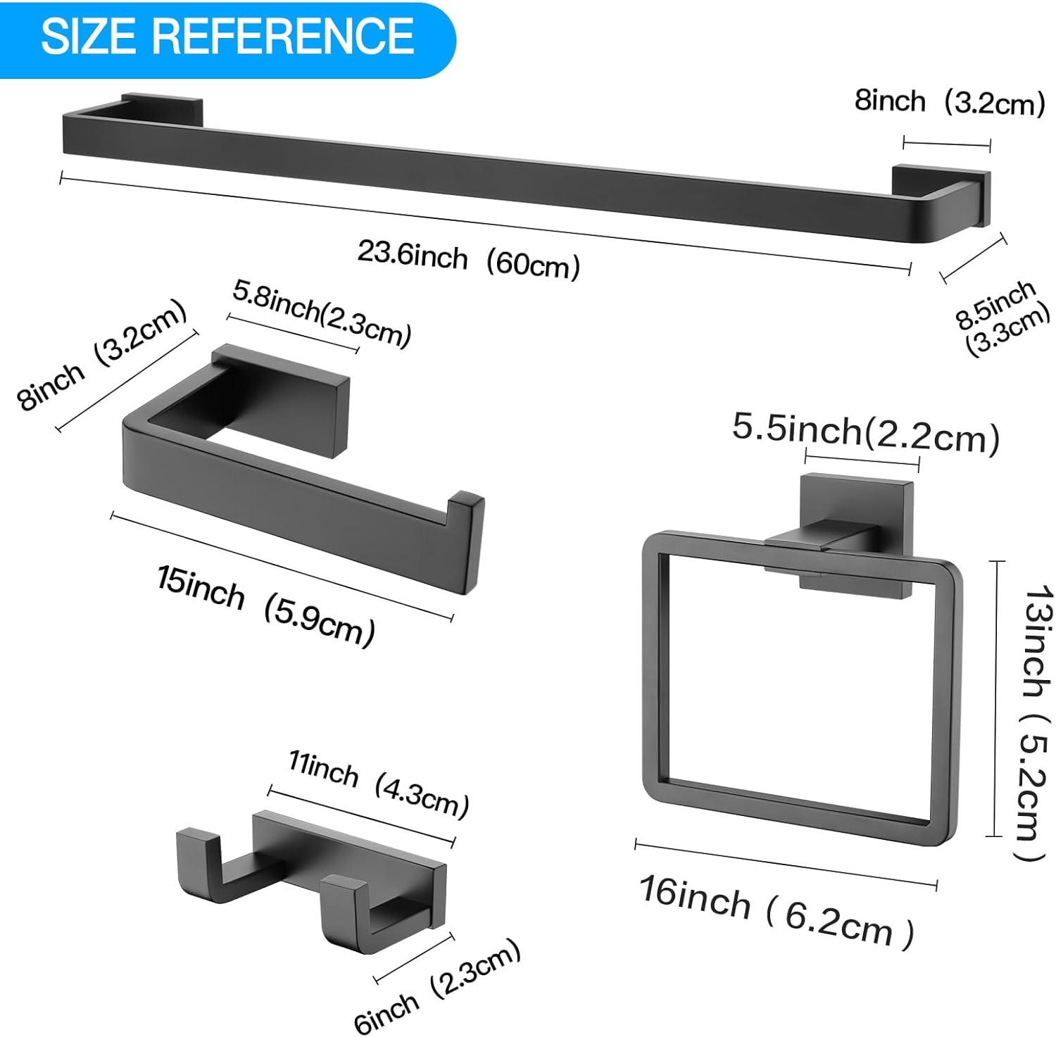 4 - Piece Bathroom Hardware Set
