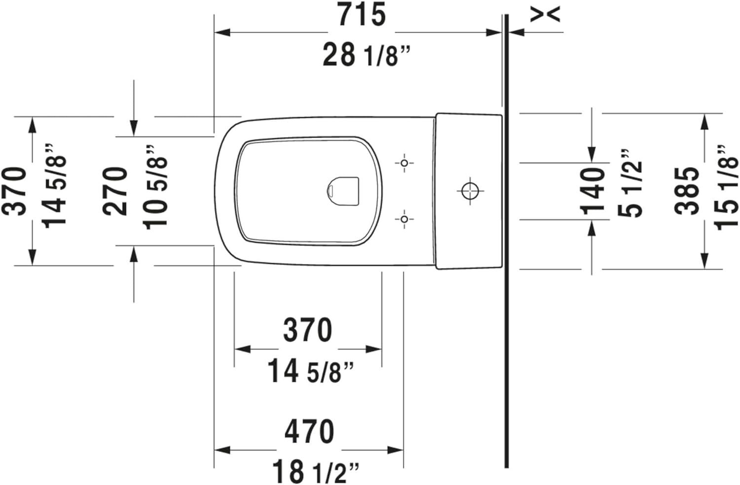DuraStyle Dual Flush Elongated One-Piece Toilet (Seat Not Included)