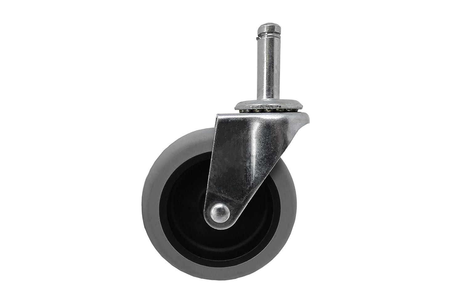 Shepherd 3-Inch Gray Thermoplastic Rubber Swivel Caster